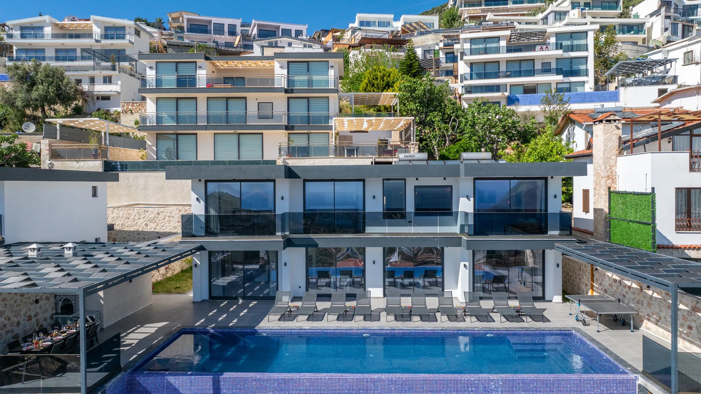 Kalkan Akbel Elit 3 deniz manzaralı özel havuzlu lüks villa galeri gorseli 2