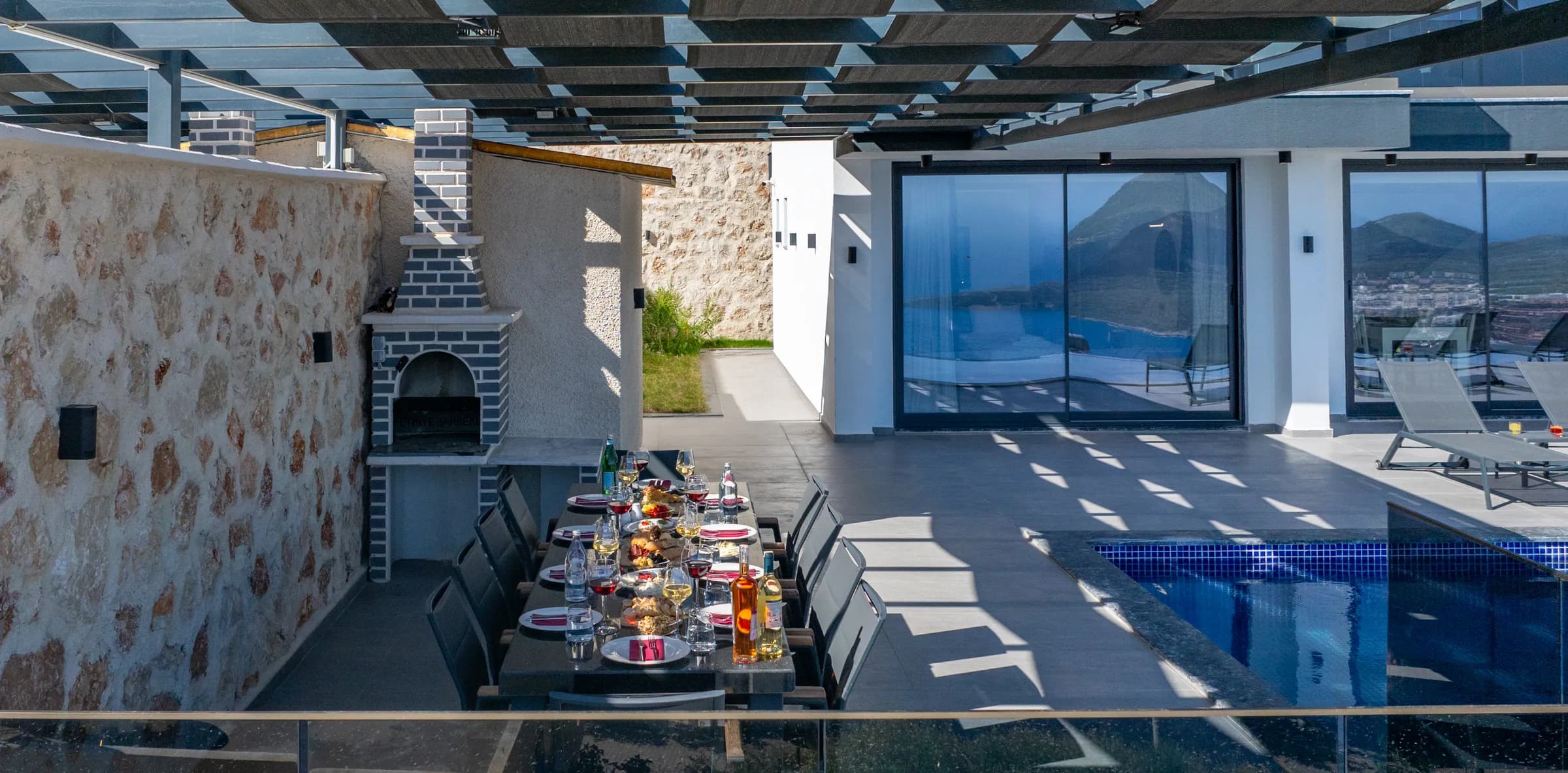 Kalkan Akbel Elit 3 deniz manzaralı özel havuzlu lüks villa galeri gorseli 4