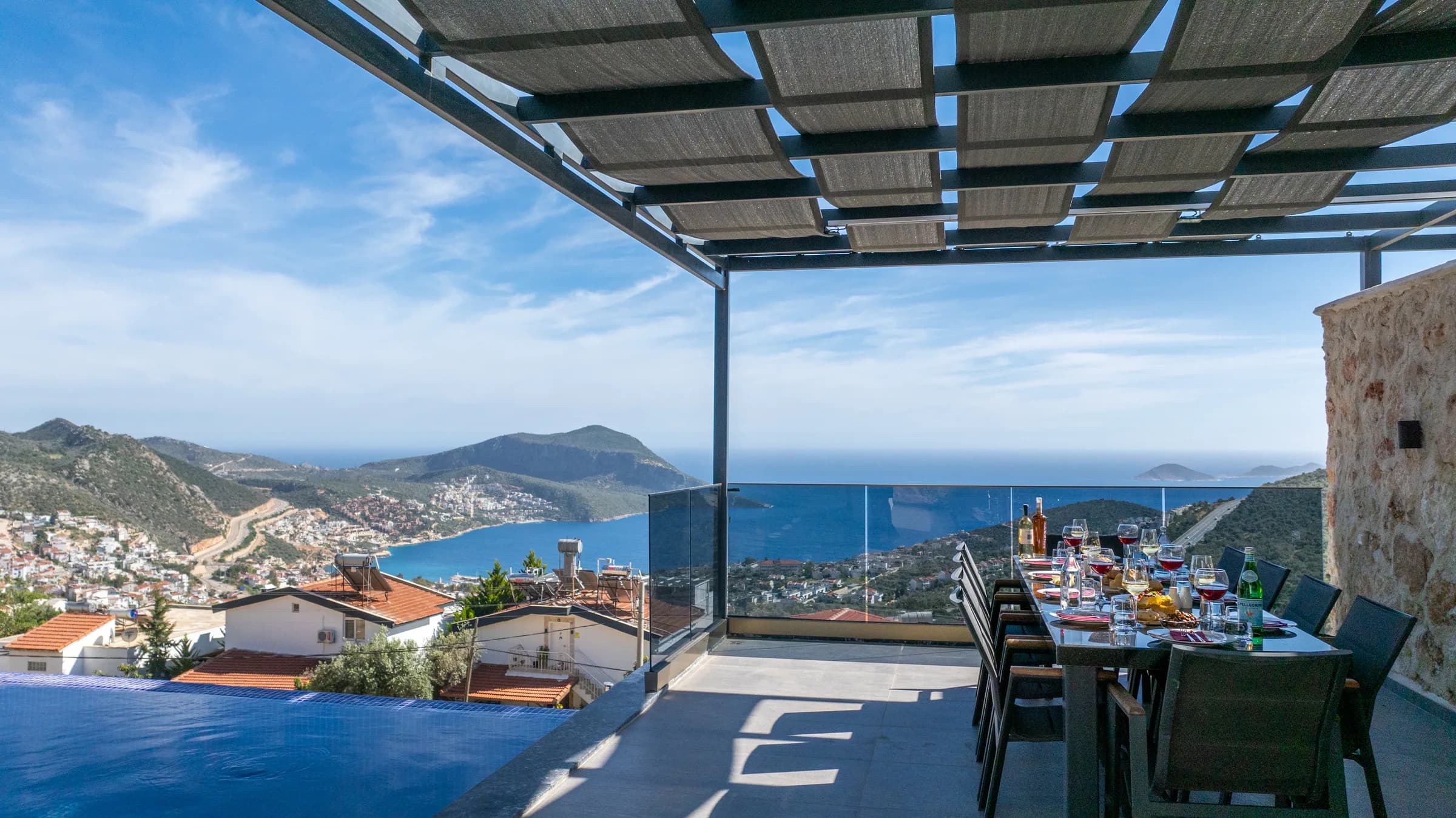 Kalkan Akbel Elit 3 deniz manzaralı özel havuzlu lüks villa galeri gorseli 5
