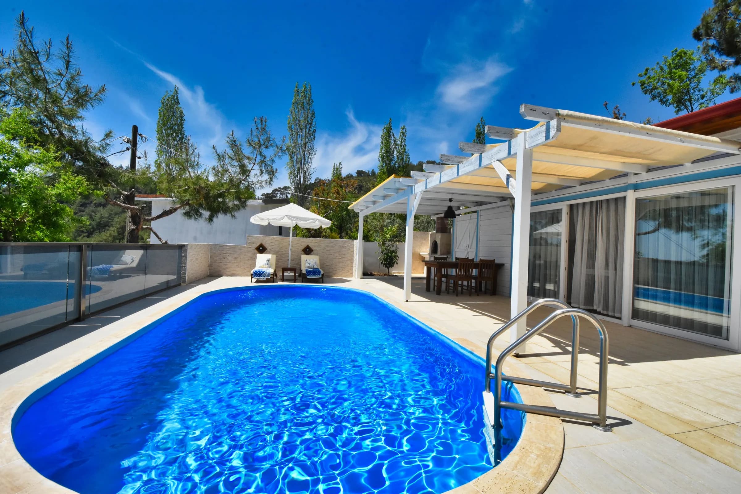 Kalkan İslamlar Villa Bambu özel havuzlu ahşap villa galeri gorseli 3
