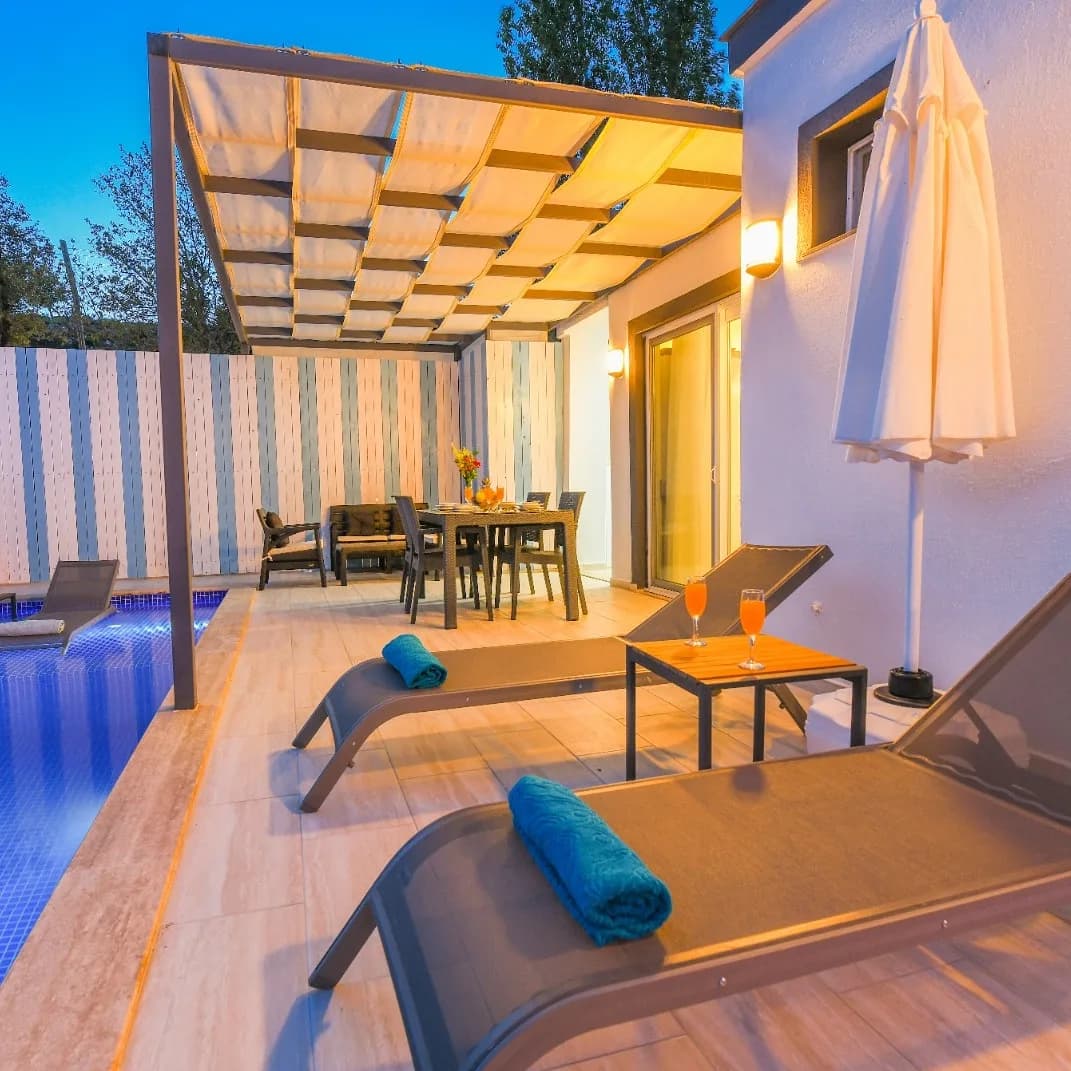 Kalkan İkizce Villa Barış özel havuzlu ekonomik villa galeri gorseli 2
