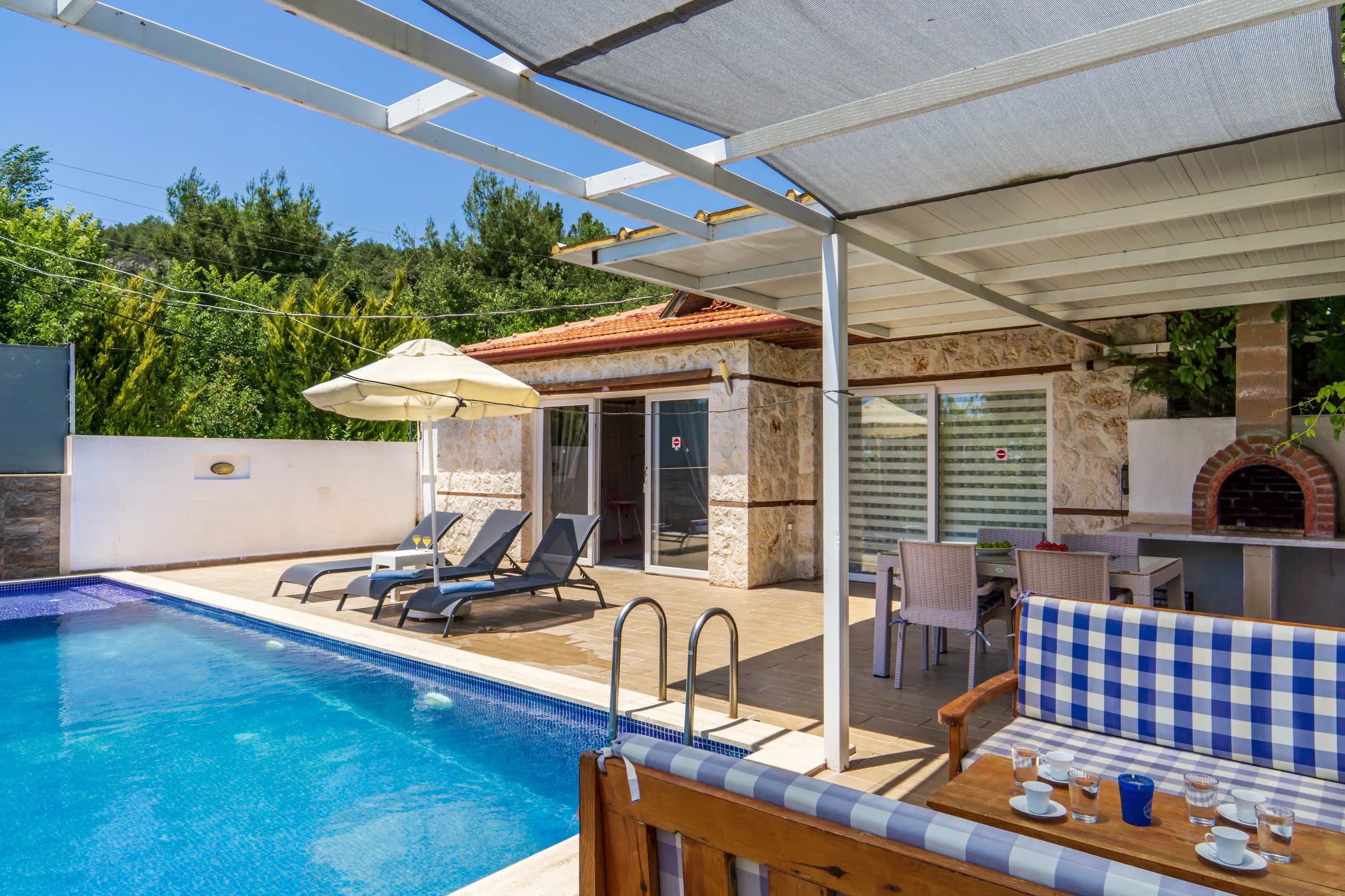 Kalkan İslamlar Villa Begüm özel havuzlu taş villa galeri gorseli 4