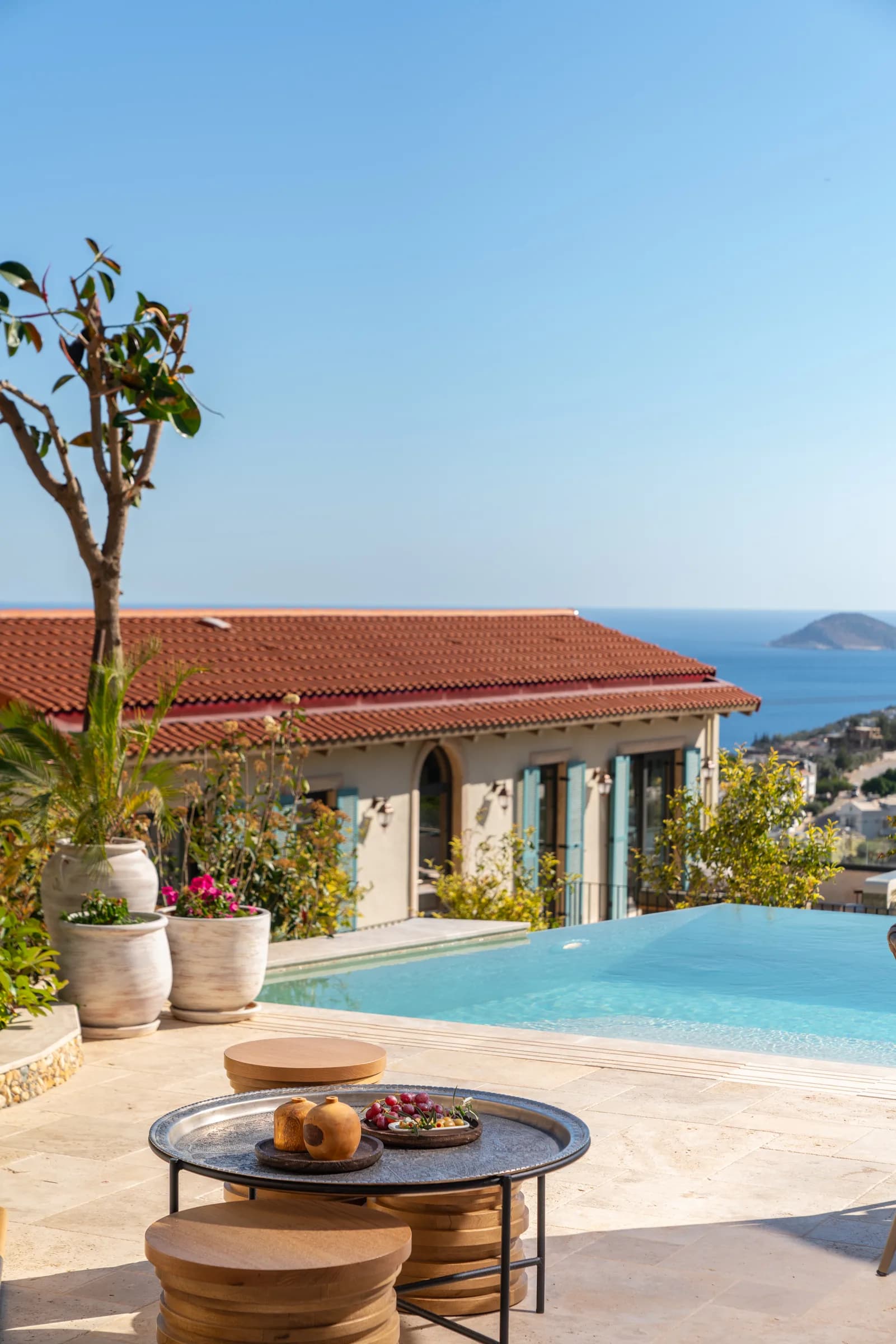 Kalkan Merkez Villa Calliope deniz manzaralı özel havuzlu lüks villa galeri gorseli 2