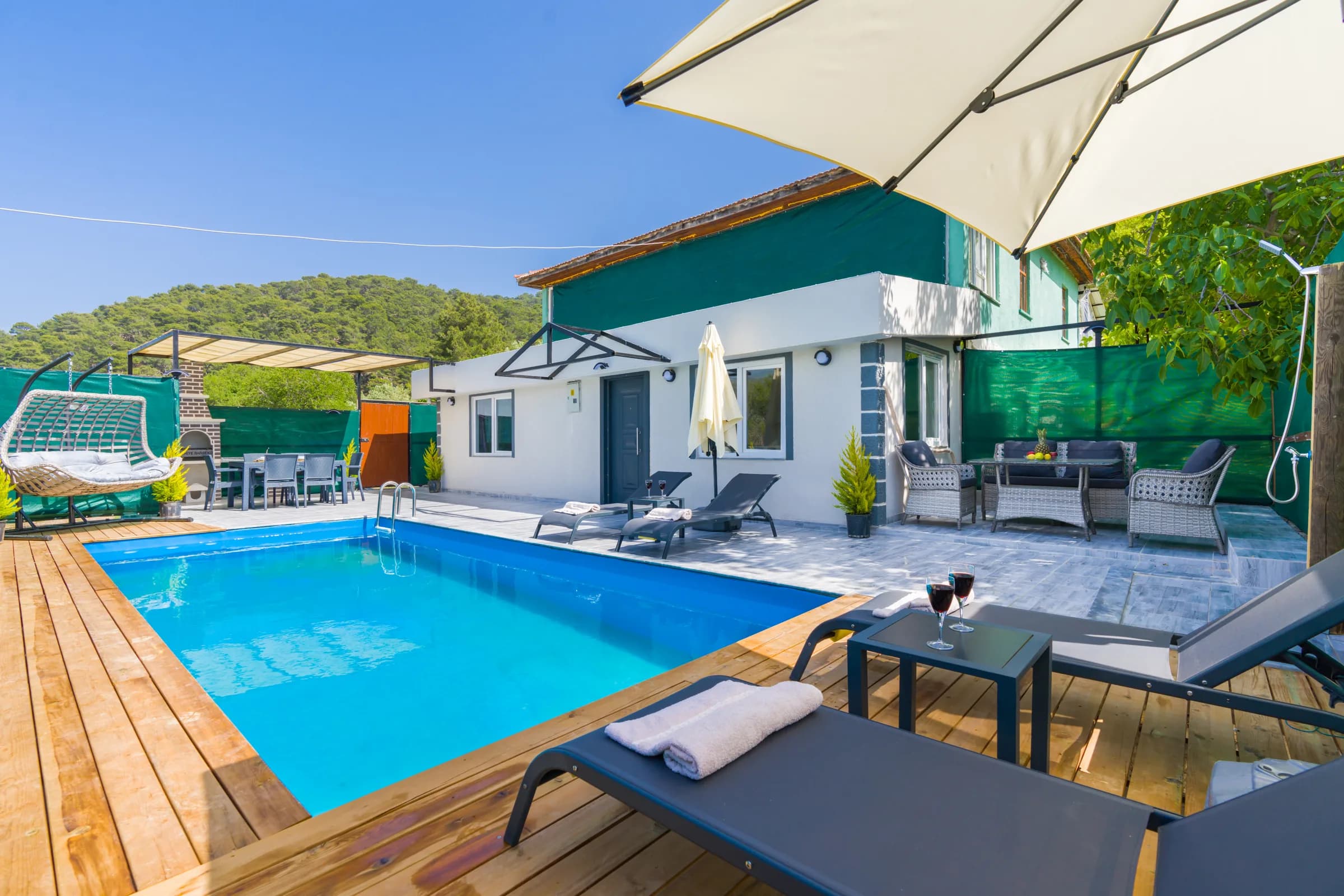 Kalkan Sarıbelen Villa Can Sarıbelen özel havuzlu lüks villa