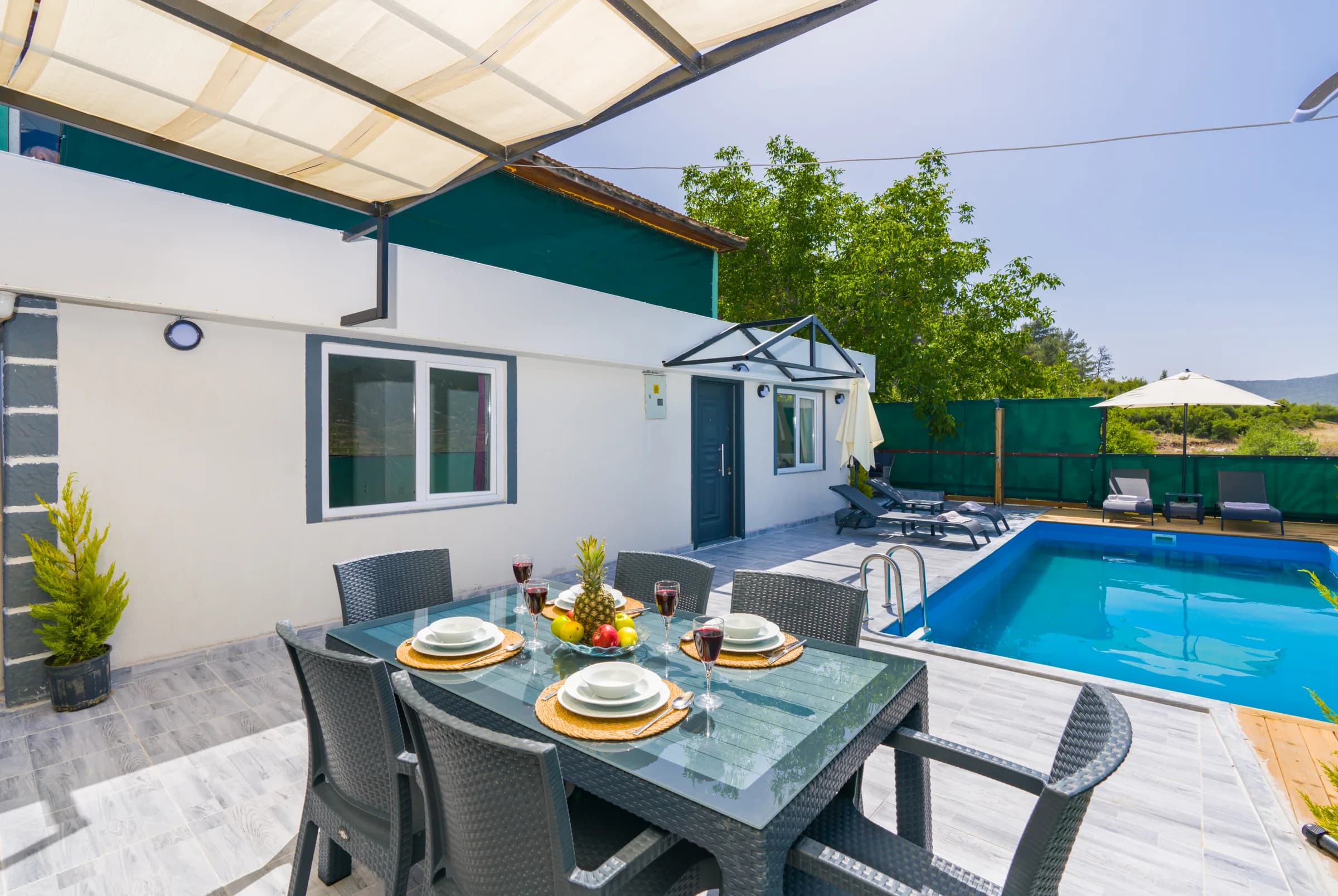Kalkan Sarıbelen Villa Can Sarıbelen özel havuzlu lüks villa galeri gorseli 3