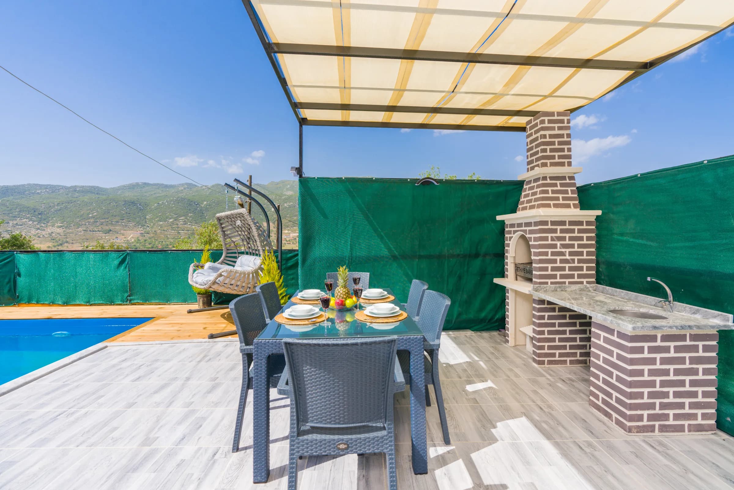 Kalkan Sarıbelen Villa Can Sarıbelen özel havuzlu lüks villa galeri gorseli 5