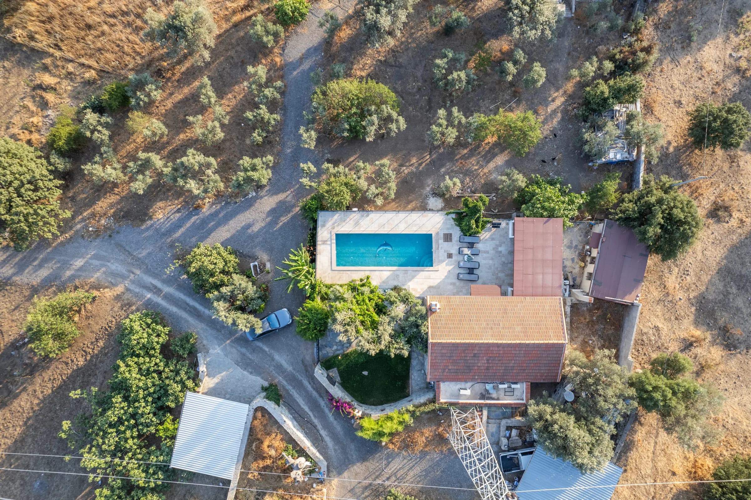 Bodrum Ortakent Villa Daisy korunaklı özel havuzlu villa görünümü galeri gorseli 2