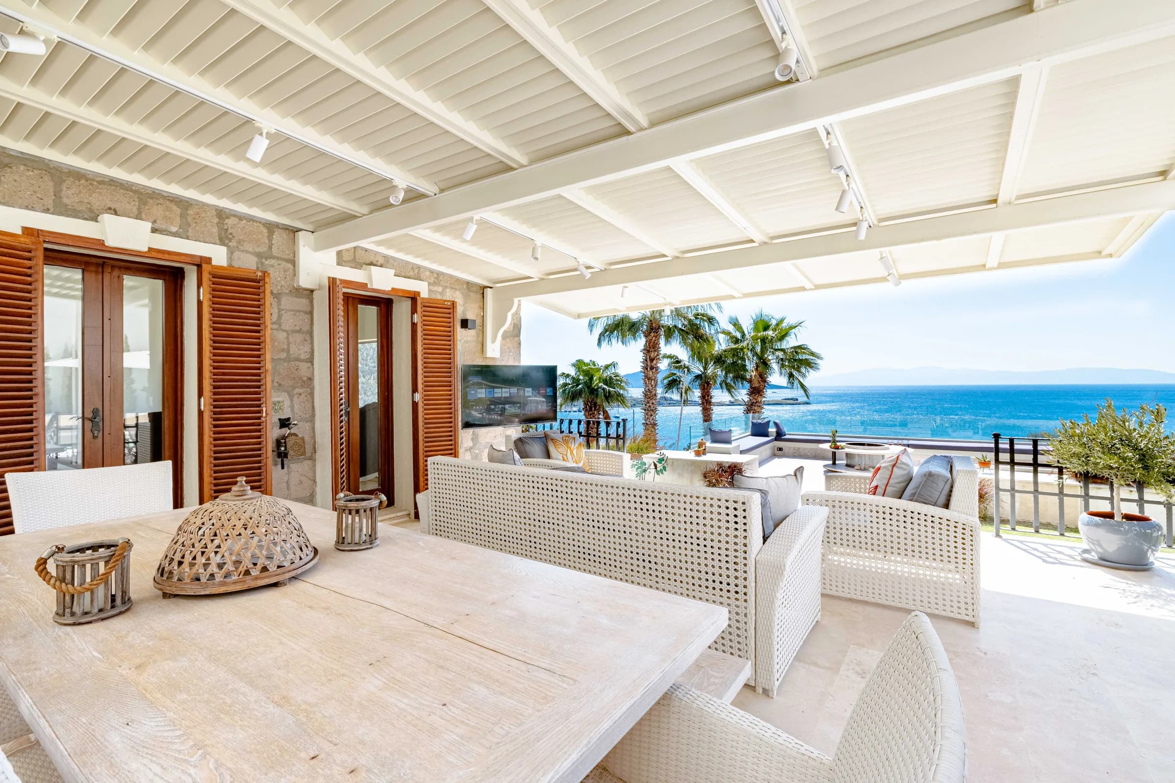 Bodrum Gümbet Villa Dorian deniz manzaralı villa galeri gorseli 2