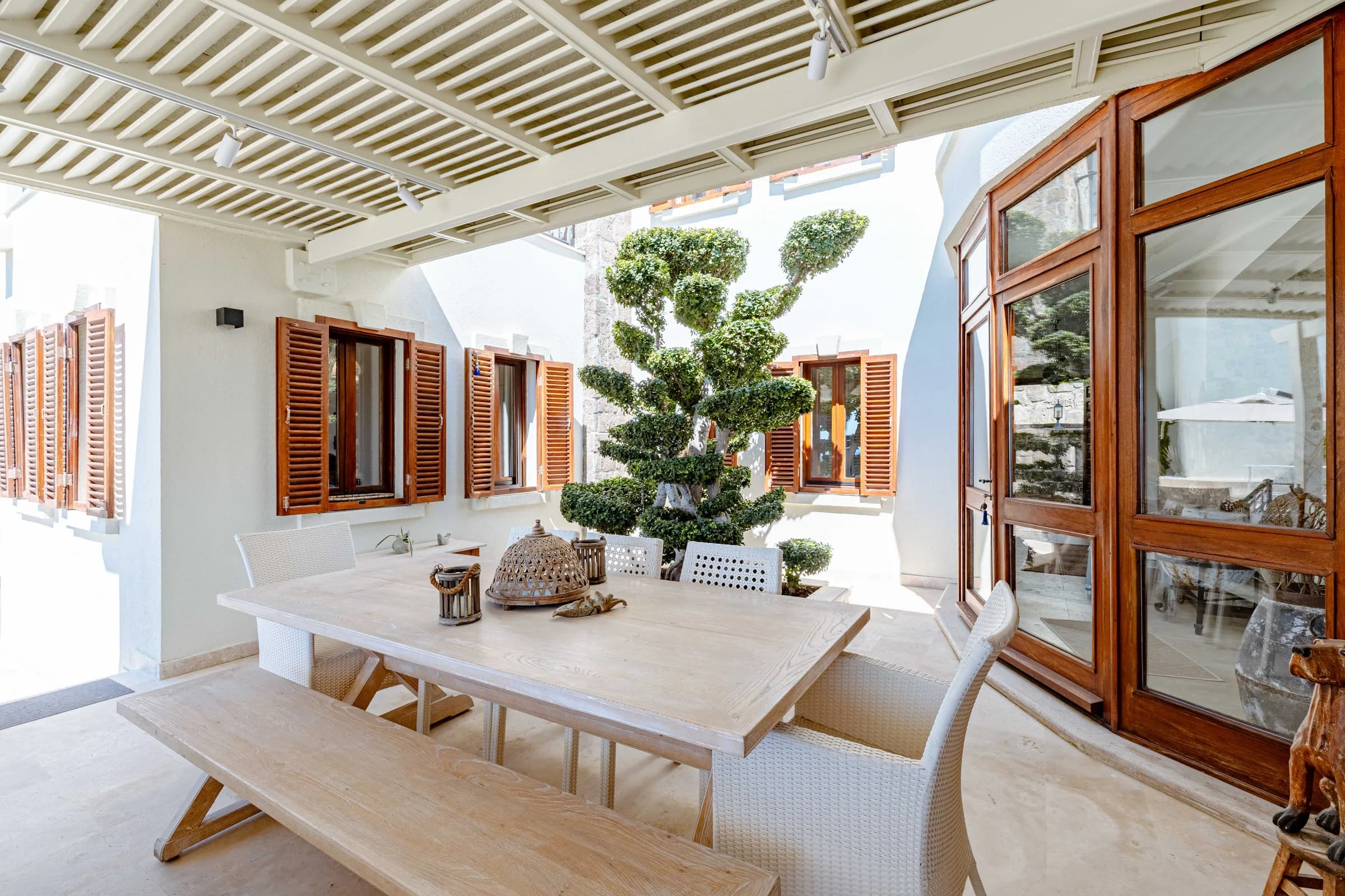 Bodrum Gümbet Villa Dorian özel havuzlu deniz manzaralı lüks villa görünümü galeri gorseli 2