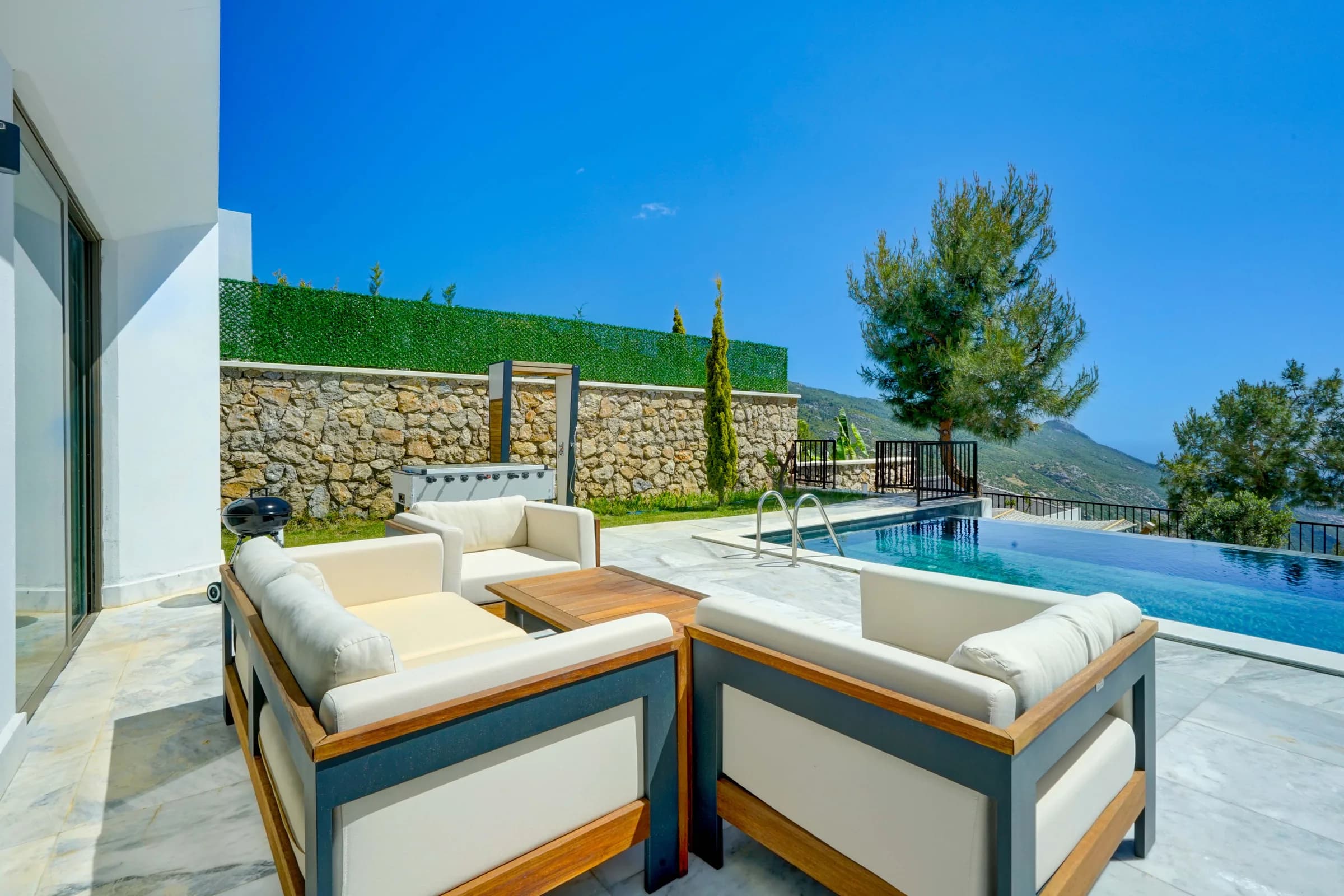 Kalkan İslamlar Villa Earth özel havuzlu lüks villa galeri gorseli 5