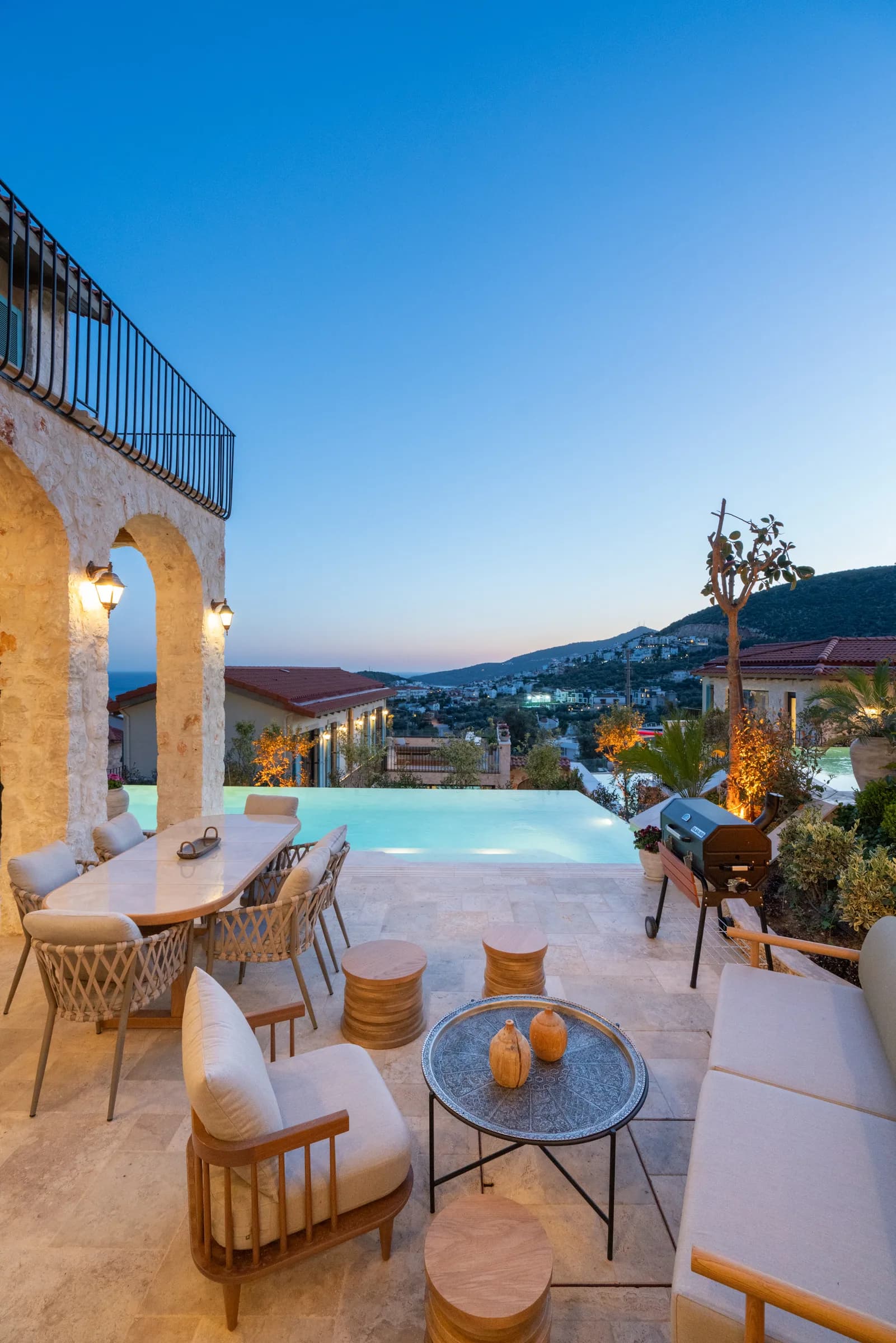 Kalkan Merkez Villa Euterpe deniz manzaralı özel havuzlu lüks villa galeri gorseli 2