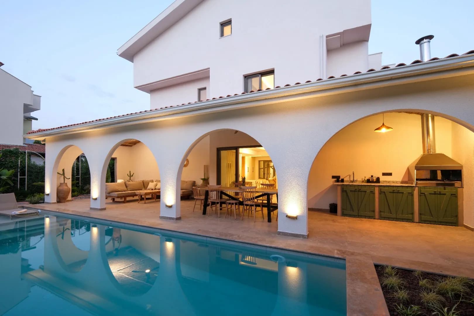 Fethiye Çalış Villa Ezo kapalı ısıtmalı havuzlu lüks villa