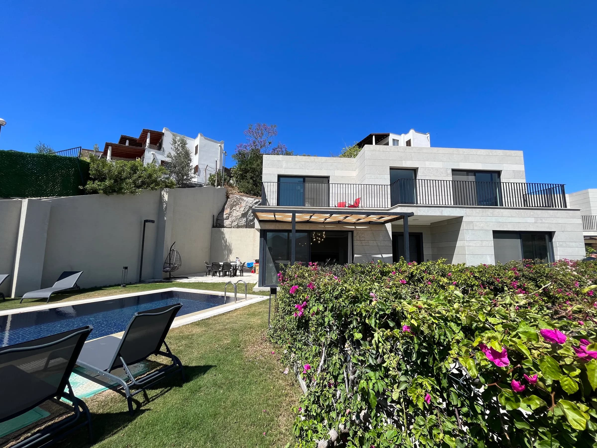 Bodrum Yalıkavak Villa Mavi deniz manzaralı özel havuzlu lüks villa