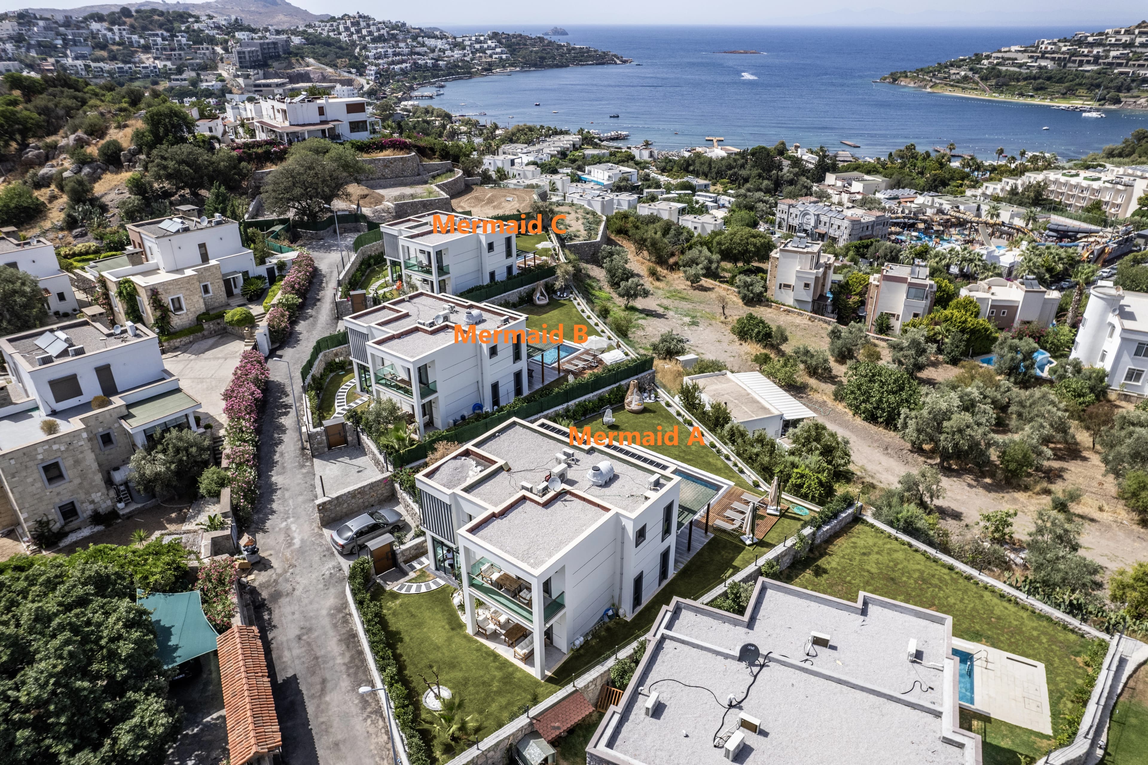 Bodrum Yalıkavak Tilkicik'te bulunan deniz manzaralı lüks Villa Mermaid ve özel havuzu galeri gorseli 3