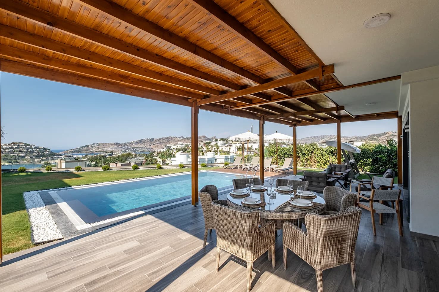 Bodrum Yalıkavak Villa Mermaid B deniz manzaralı özel havuzlu lüks villa galeri gorseli 4