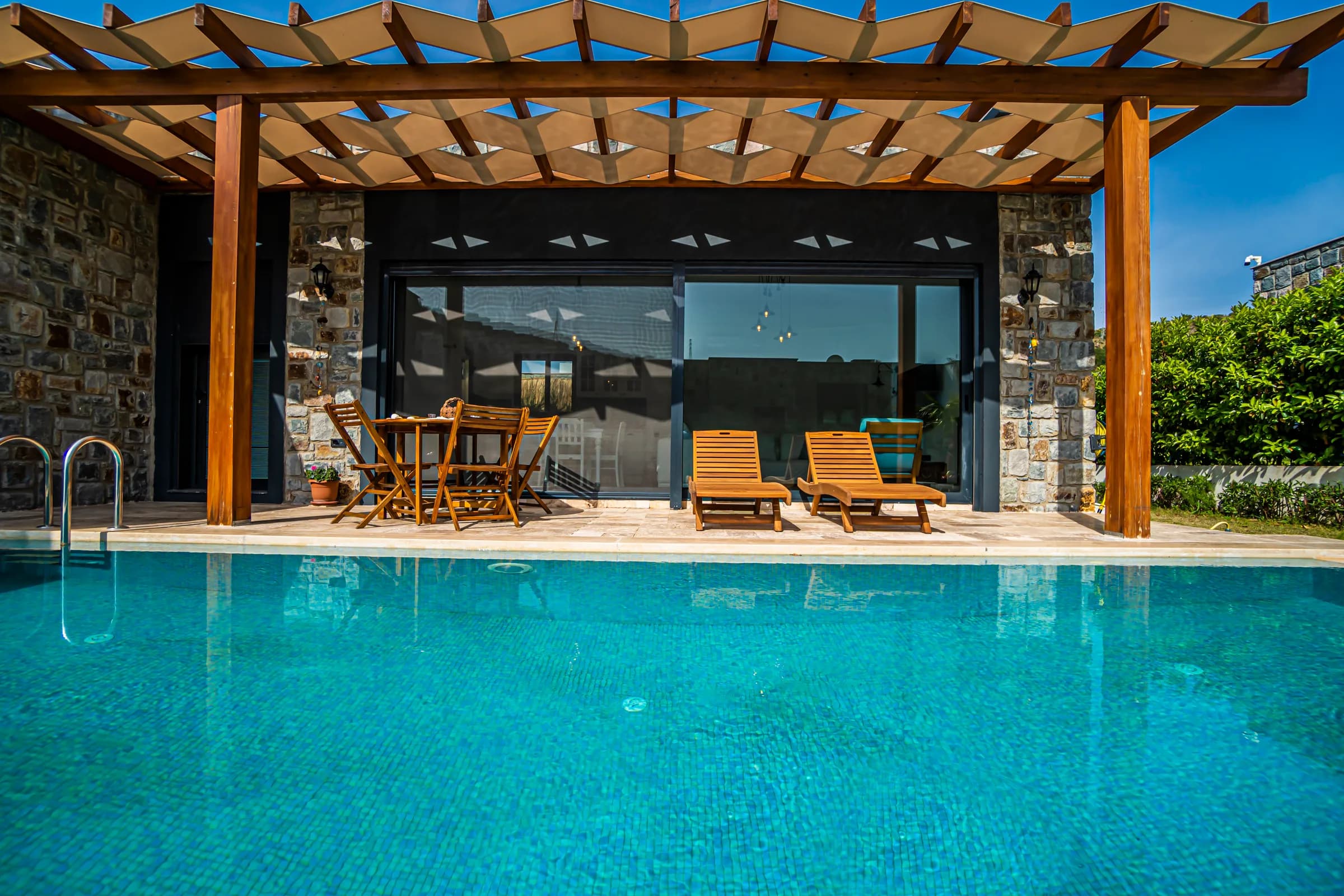 Bodrum Gündoğan Villa Mystery özel havuzlu lüks villa görünümü galeri gorseli 2