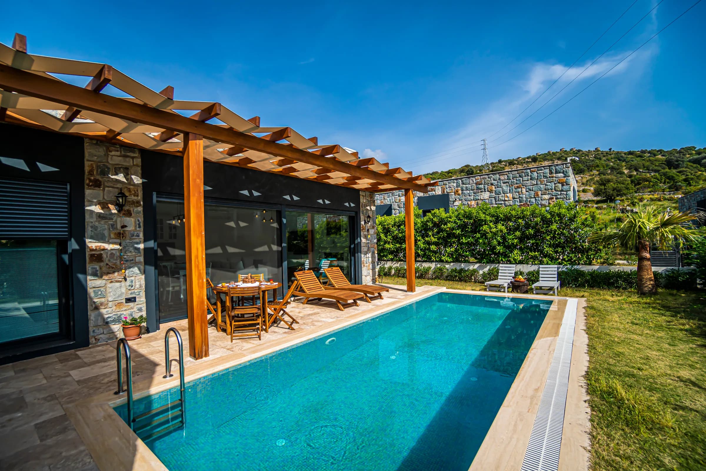 Bodrum Gündoğan Villa Mystery özel havuzlu lüks villa görünümü galeri gorseli 3