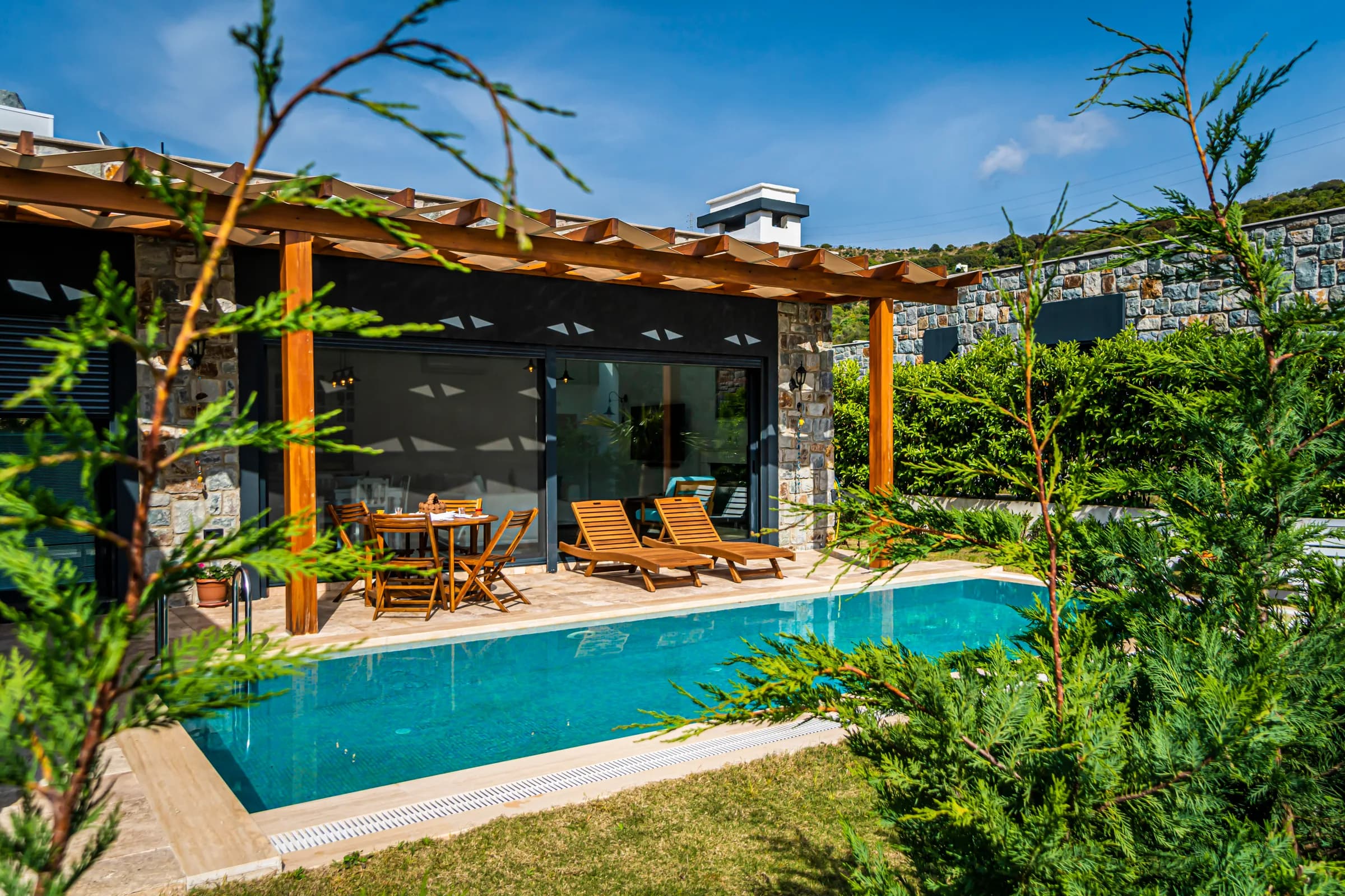 Bodrum Gündoğan Villa Mystery özel havuzlu lüks villa görünümü galeri gorseli 5