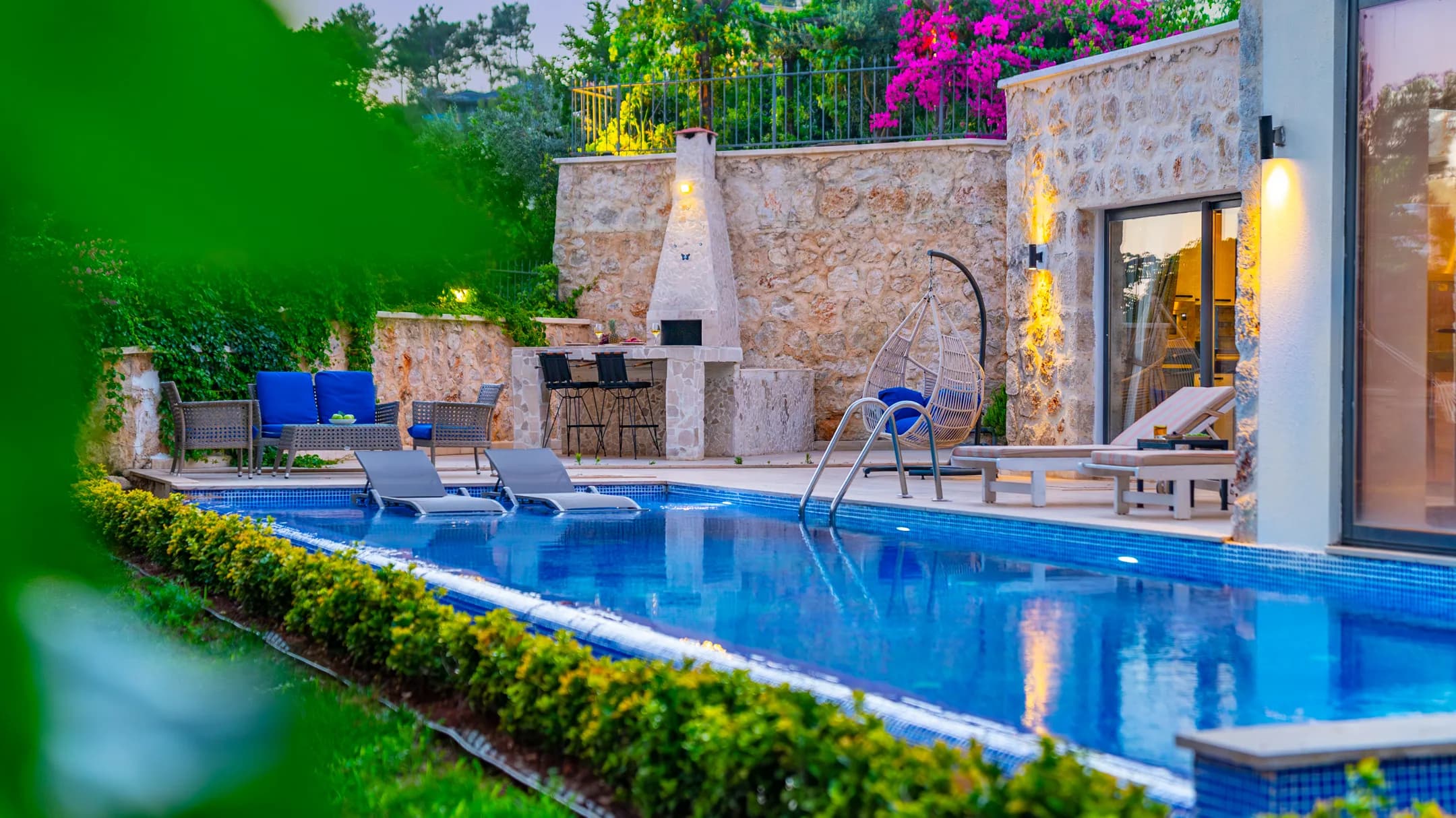 Kalkan İslamlar Villa Narin 1 özel havuzlu modern taş villa galeri gorseli 3