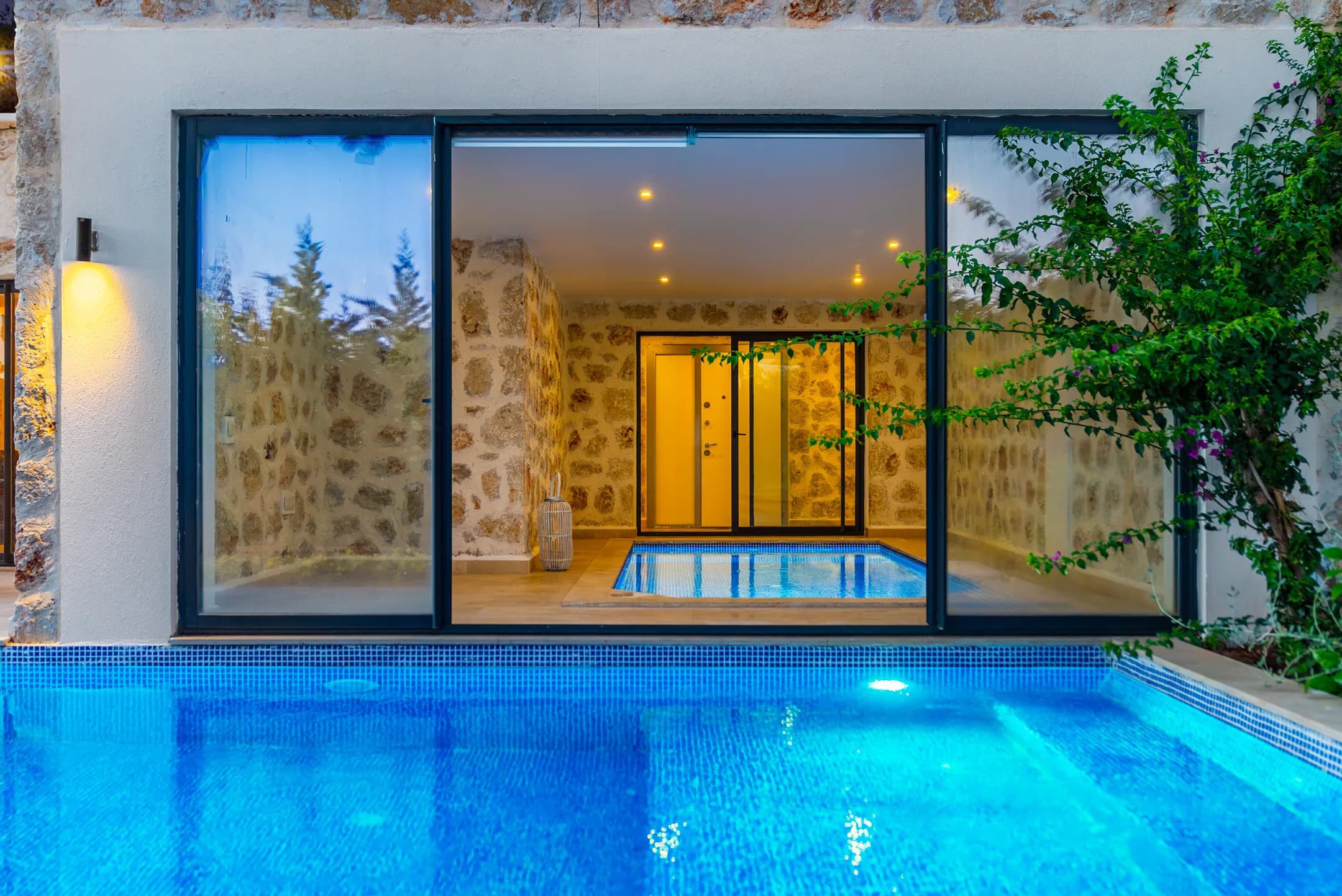 Kalkan İslamlar Villa Narin 1 özel havuzlu modern taş villa galeri gorseli 4