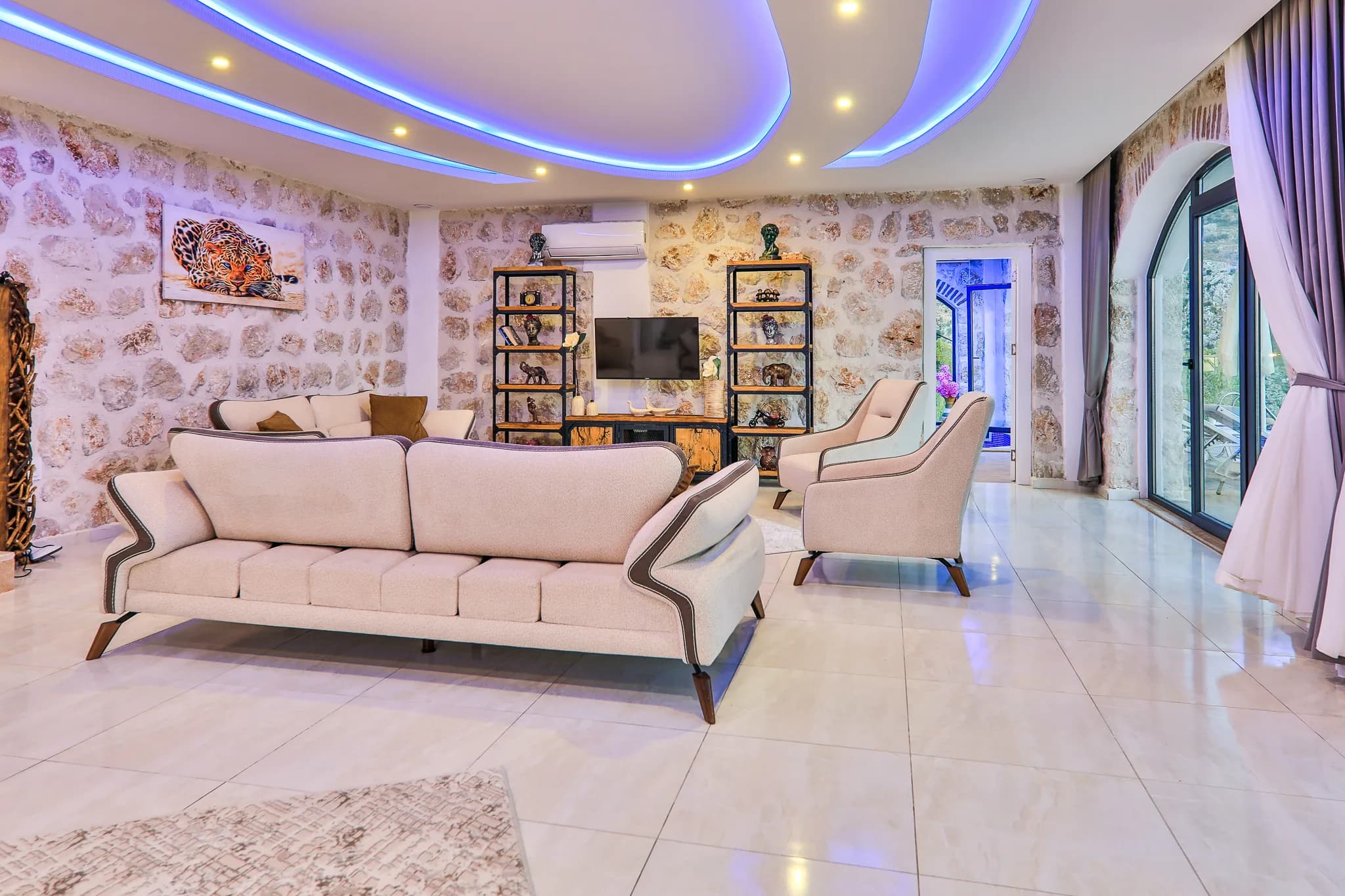 Kalkan İslamlar Villa Narin 10 ısıtmalı kapalı havuzlu lüks villa galeri gorseli 2
