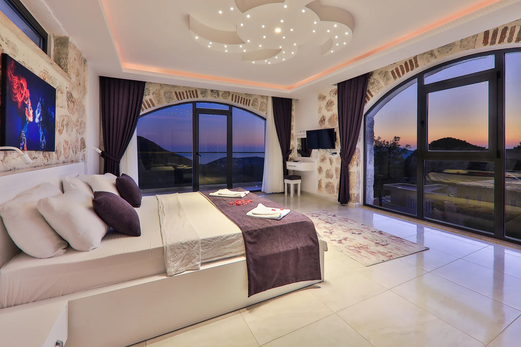 Kalkan İslamlar Villa Narin 10 ısıtmalı kapalı havuzlu lüks villa galeri gorseli 3