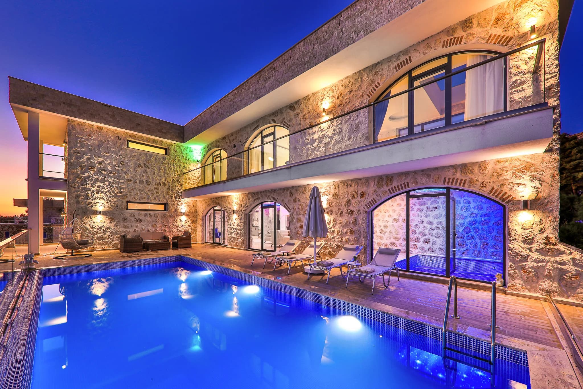 Kalkan İslamlar Villa Narin 10 ısıtmalı kapalı havuzlu lüks villa galeri gorseli 5