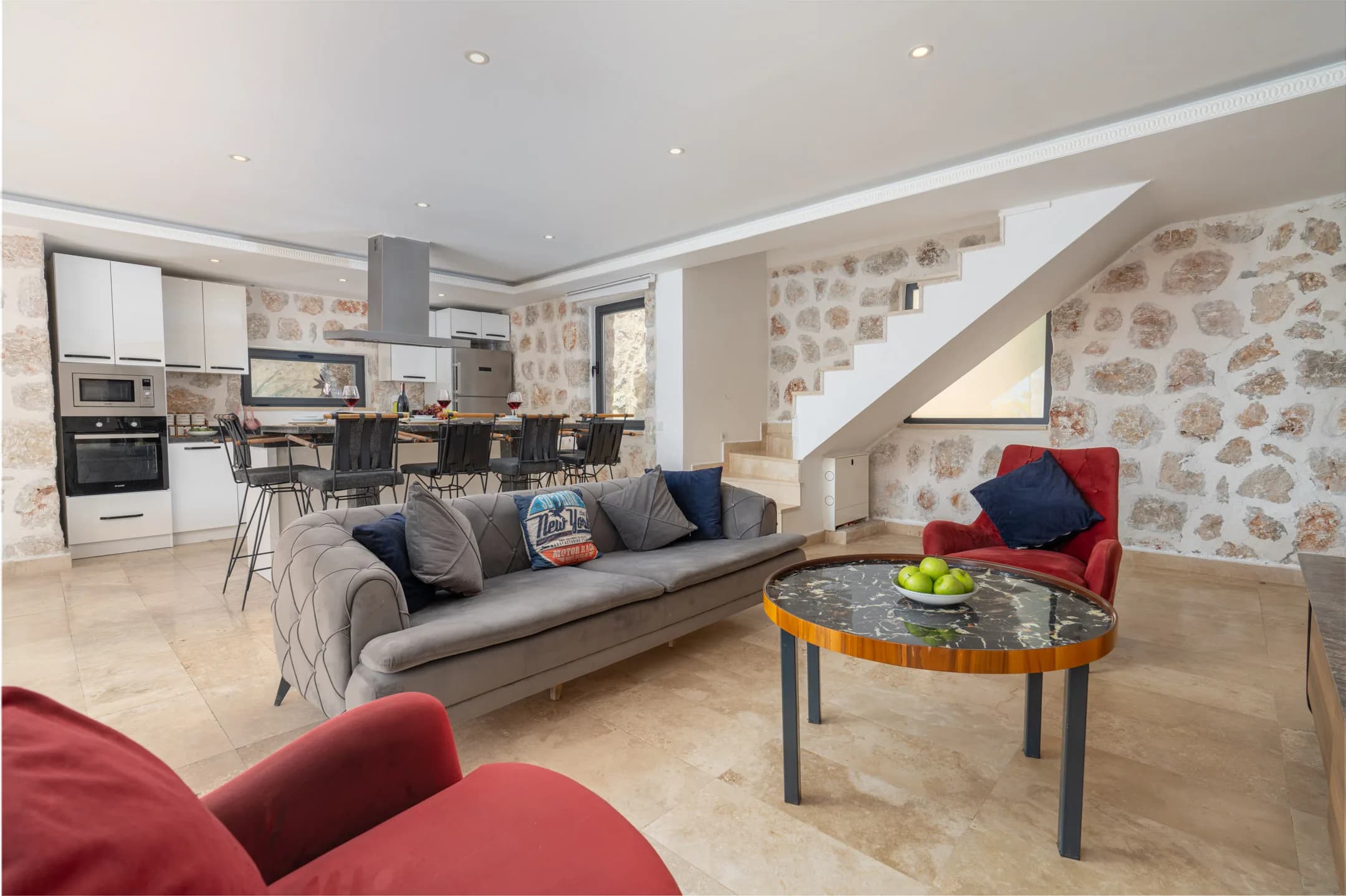 Kalkan İslamlar Villa Narin 4 ısıtmalı kapalı havuzlu lüks aile villası galeri gorseli 3