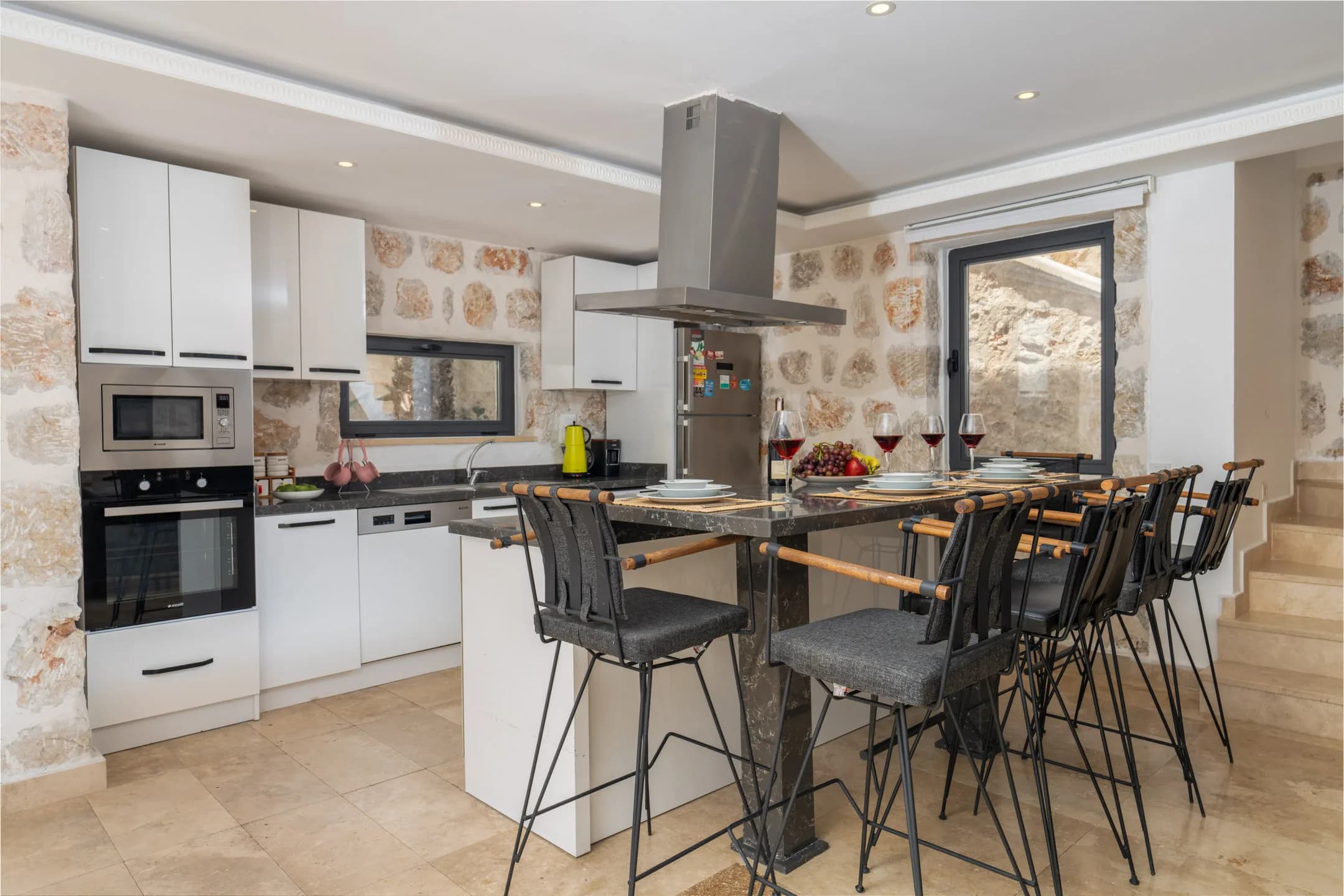 Kalkan İslamlar Villa Narin 4 ısıtmalı kapalı havuzlu lüks aile villası galeri gorseli 4