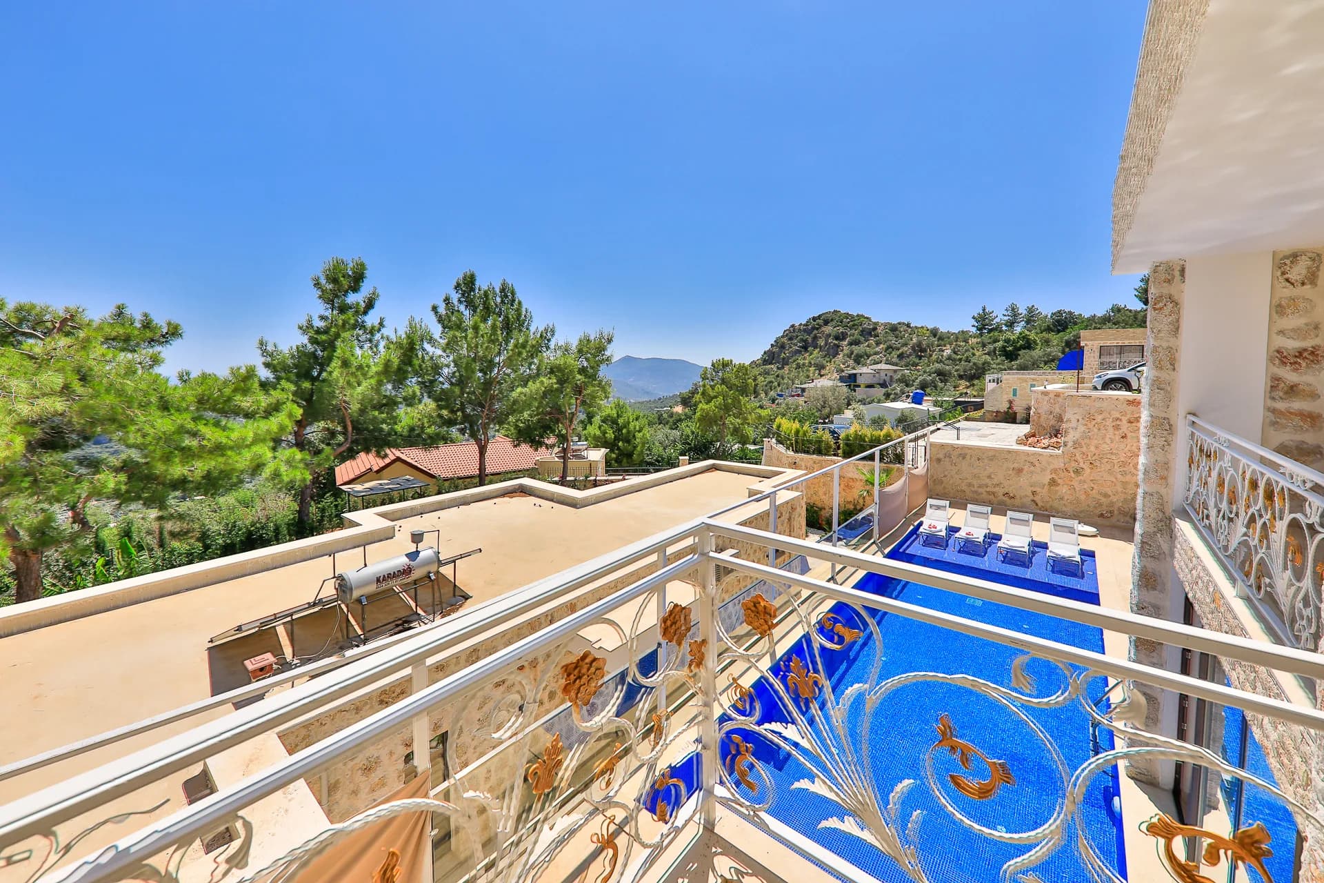 Kalkan İslamlar Villa Narin 5 ısıtmalı kapalı havuzlu lüks aile villası galeri gorseli 4