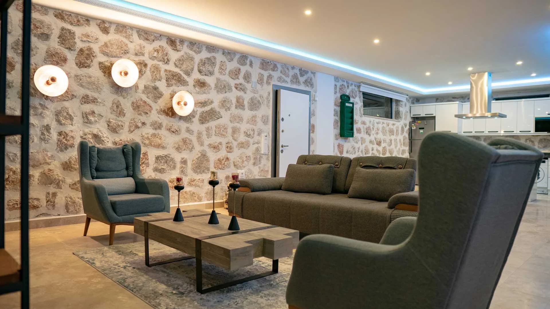 Kalkan İslamlar Villa Narin 7 ısıtmalı kapalı havuzlu özel villa galeri gorseli 3