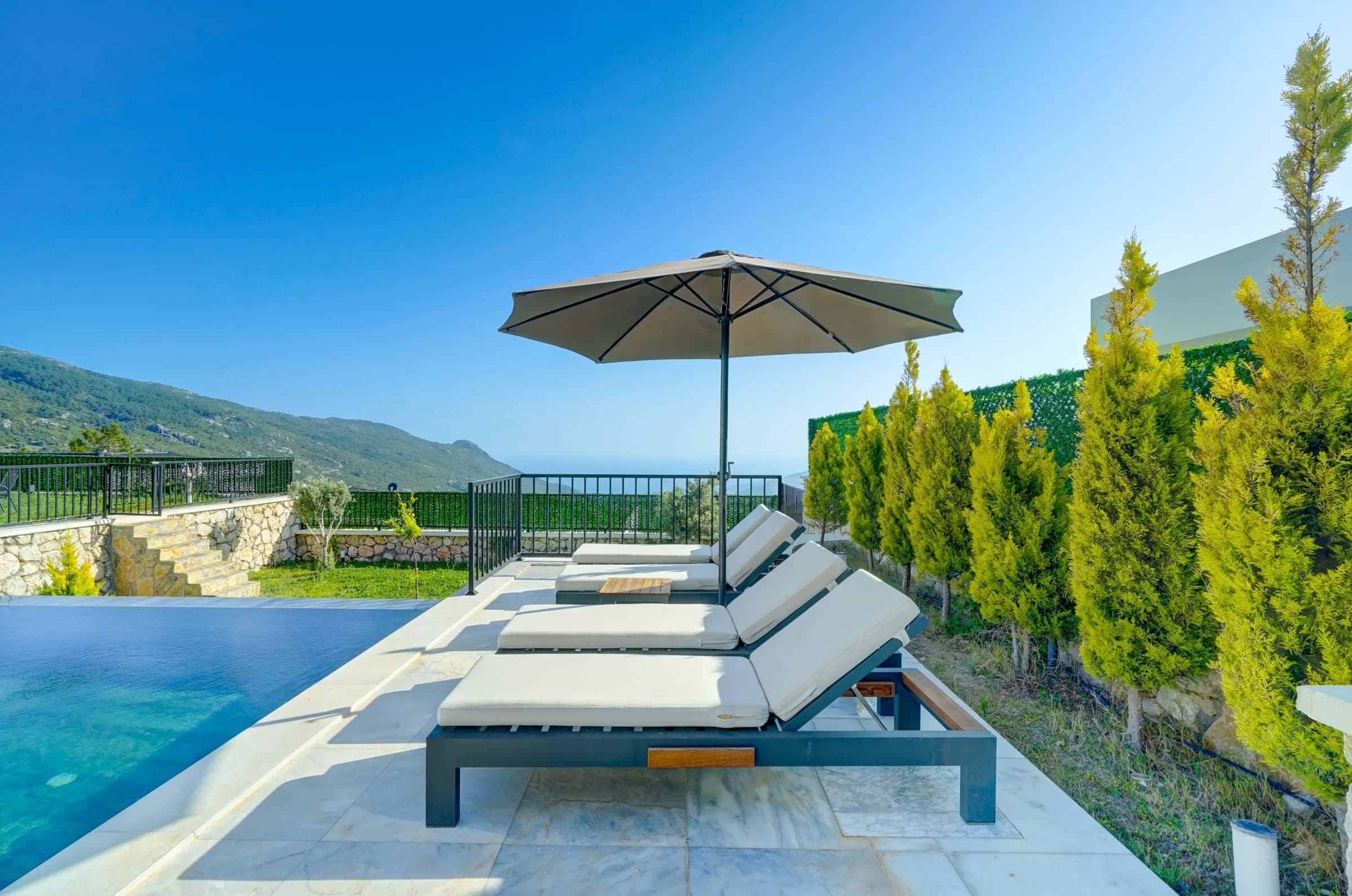 Kalkan İslamlar Villa Neptune özel havuzlu lüks villa galeri gorseli 2