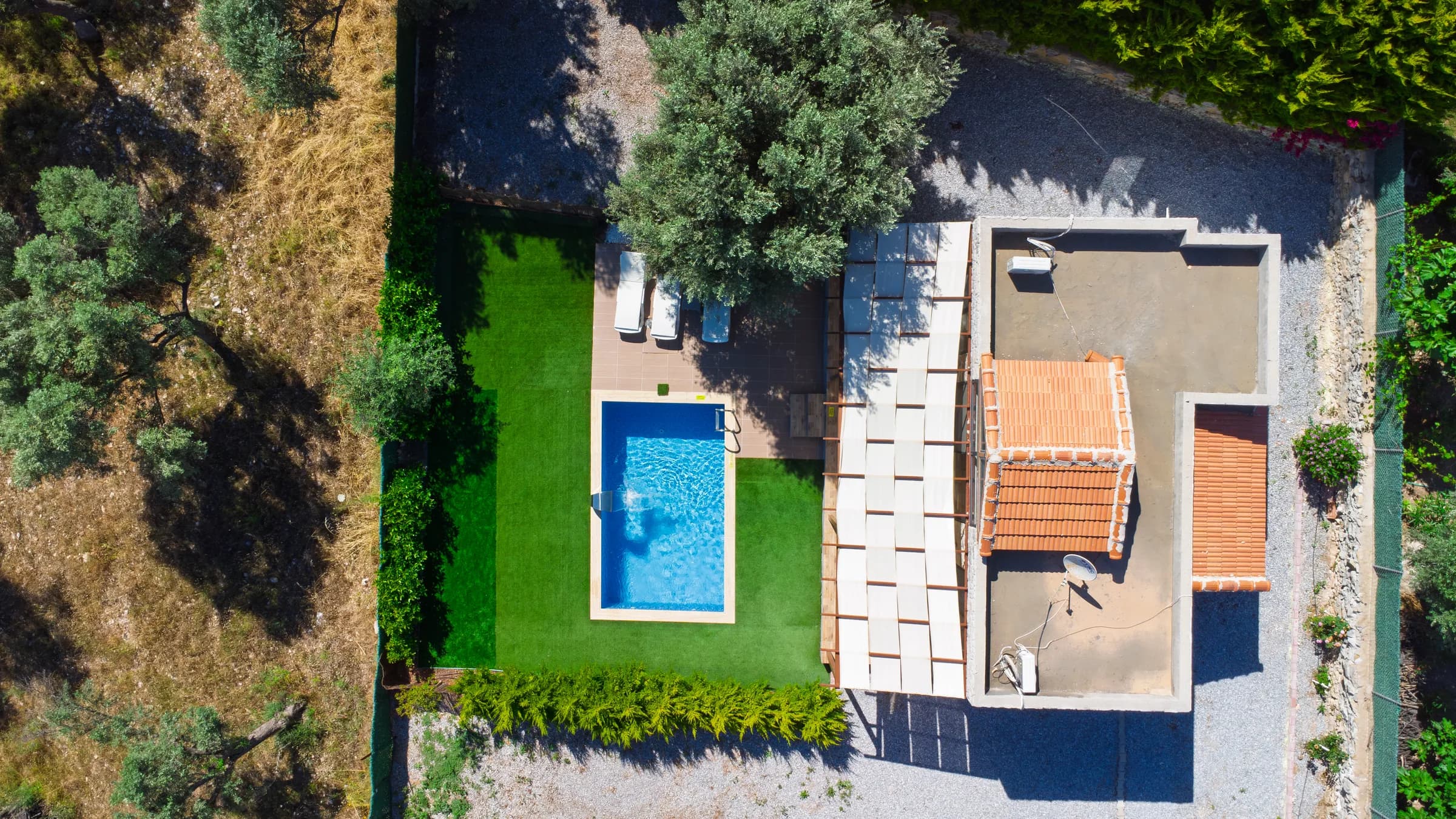 Bodrum Çiftlik Villa Olive modern özel havuzlu villa görünümü galeri gorseli 4
