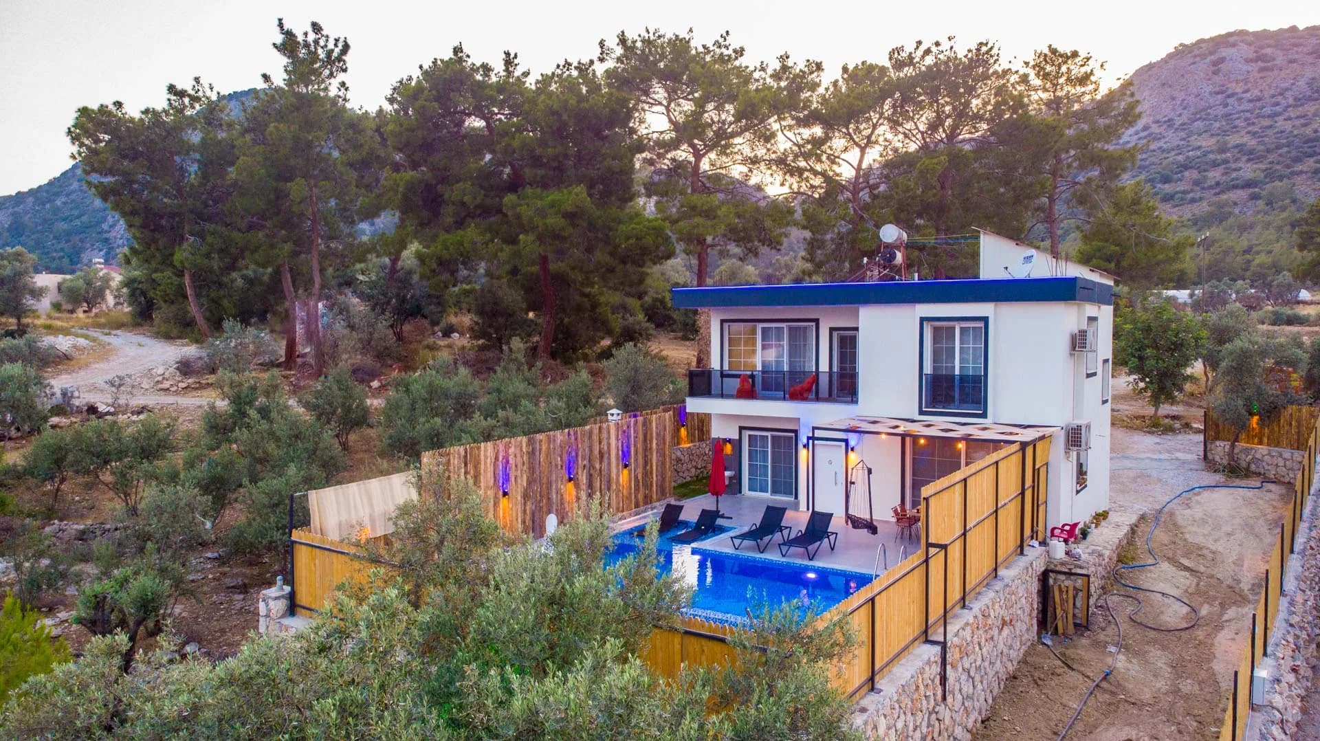 Fethiye Kumluova Villa Pine Garden korunaklı özel havuzlu villa galeri gorseli 3