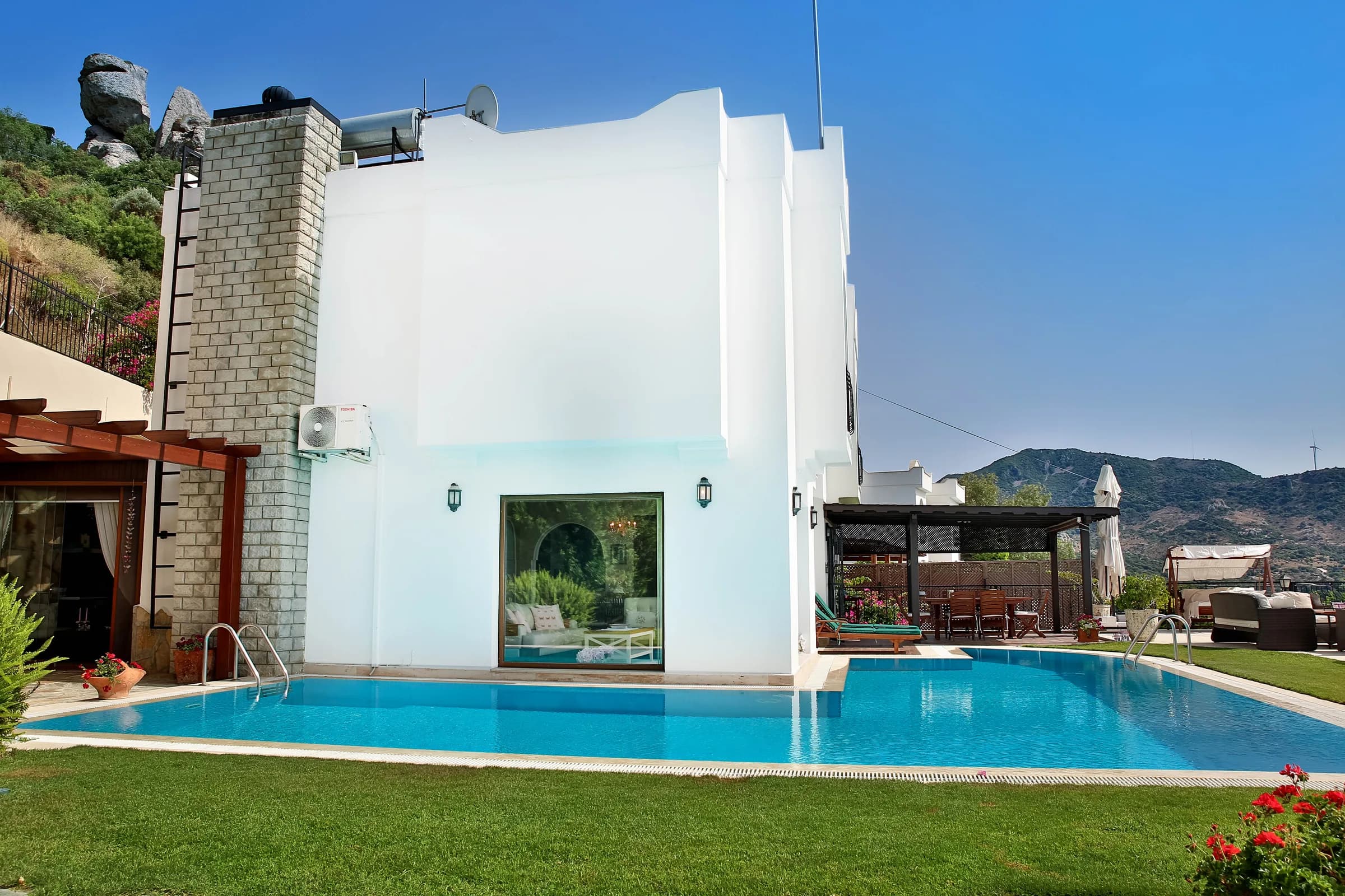 Bodrum Yalıkavak Villa Rana panoramik deniz manzaralı özel havuzlu villa galeri gorseli 5