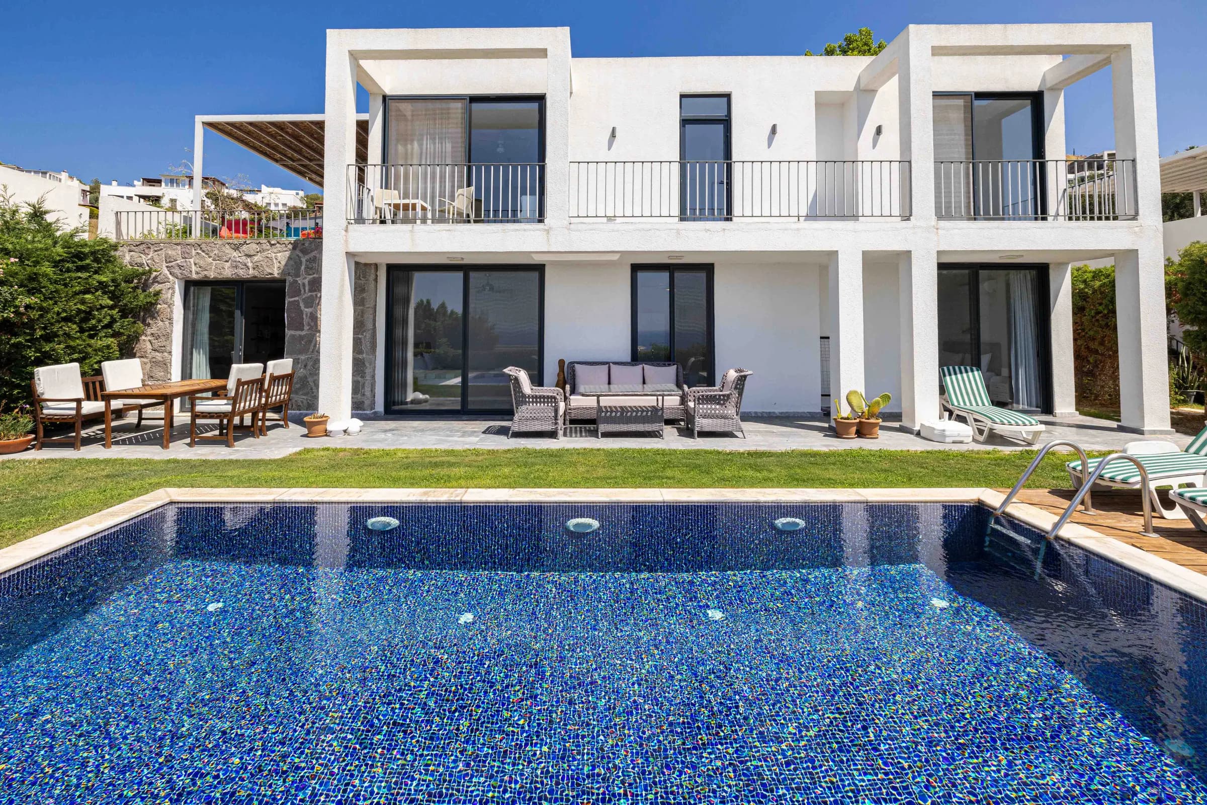 Bodrum Yalıkavak Villa Solis E özel havuzlu geniş aile villası