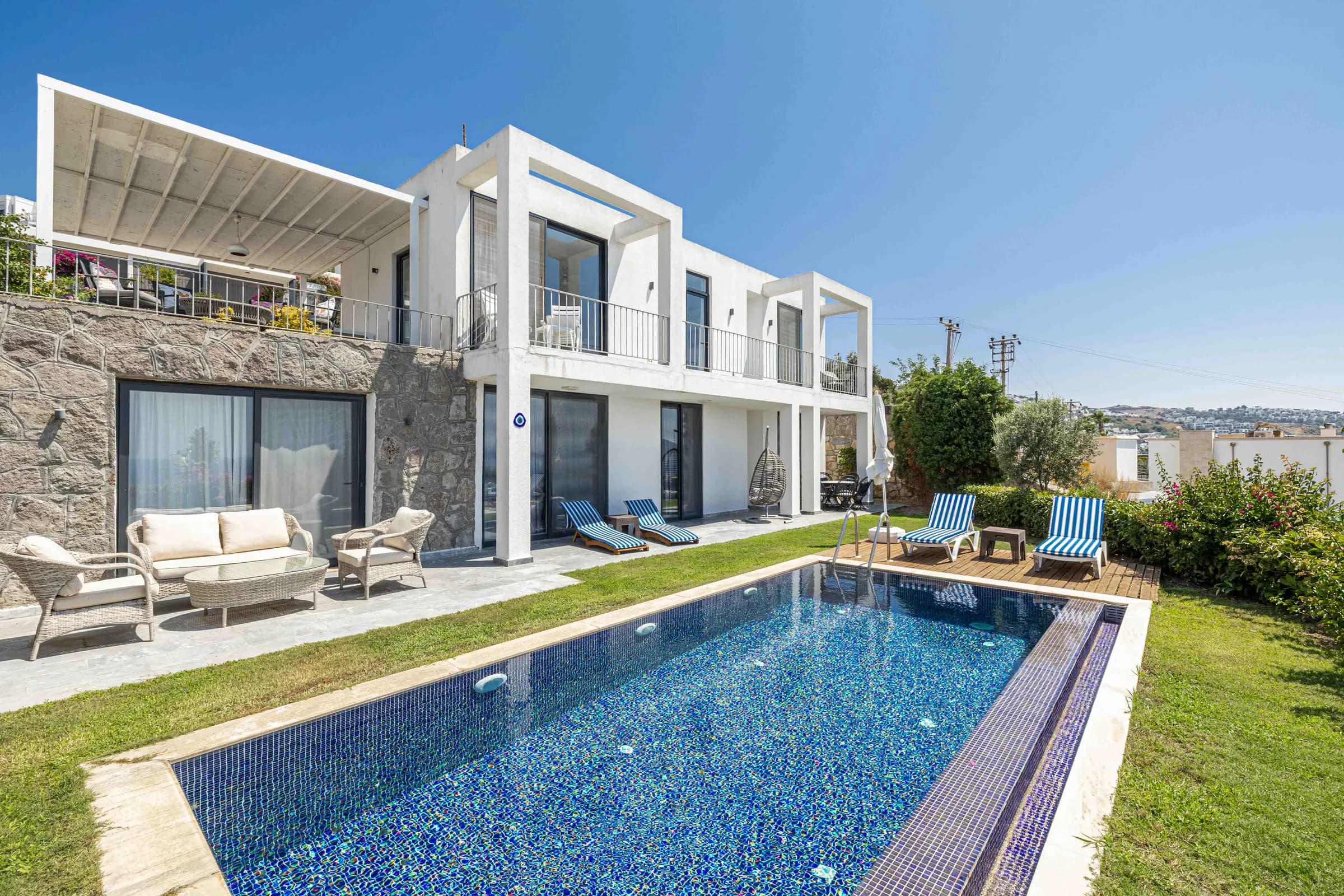 Bodrum Yalıkavak Villa Solis F ortak havuzlu konforlu villa