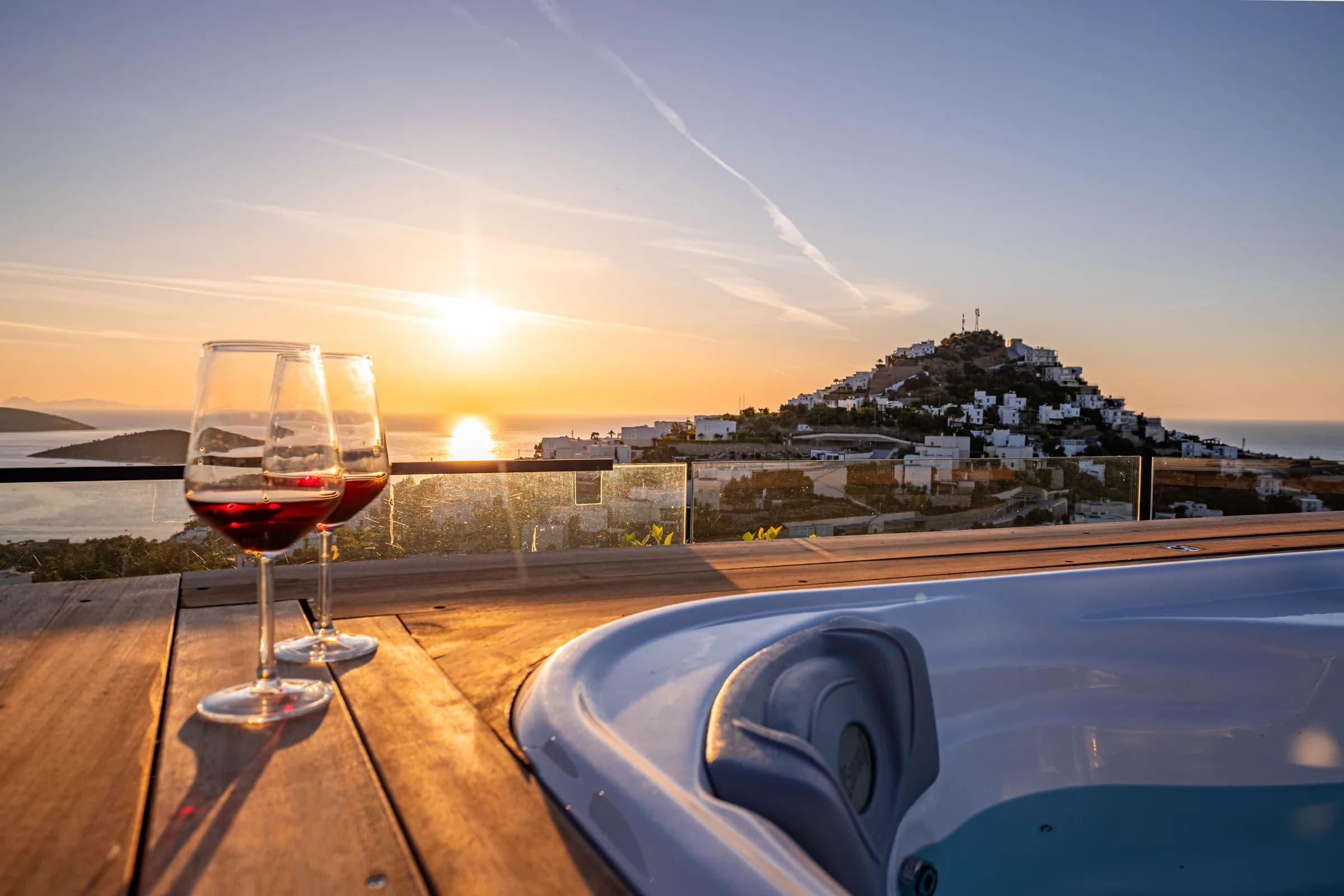 Bodrum Yalıkavak Villa Sunset jakuzili ultra lüks villa görünümü galeri gorseli 2