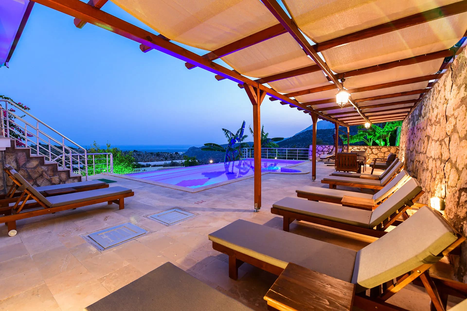 Fethiye Karadere Villa Sunshine Patara manzaralı özel havuzlu villa galeri gorseli 2