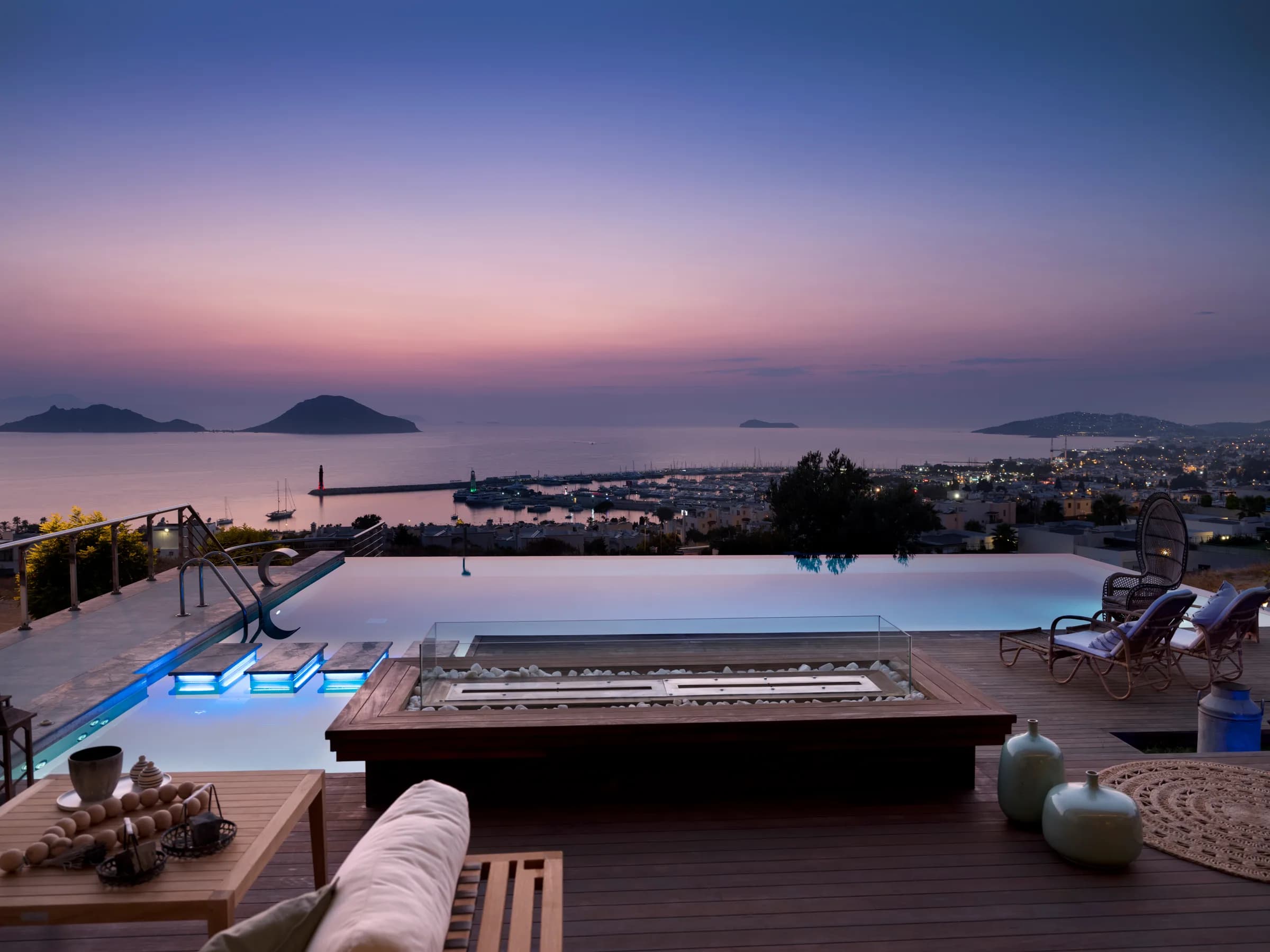 Bodrum Turgutreis Villa TopHill sonsuzluk havuzlu ultra lüks villa görünümü galeri gorseli 2