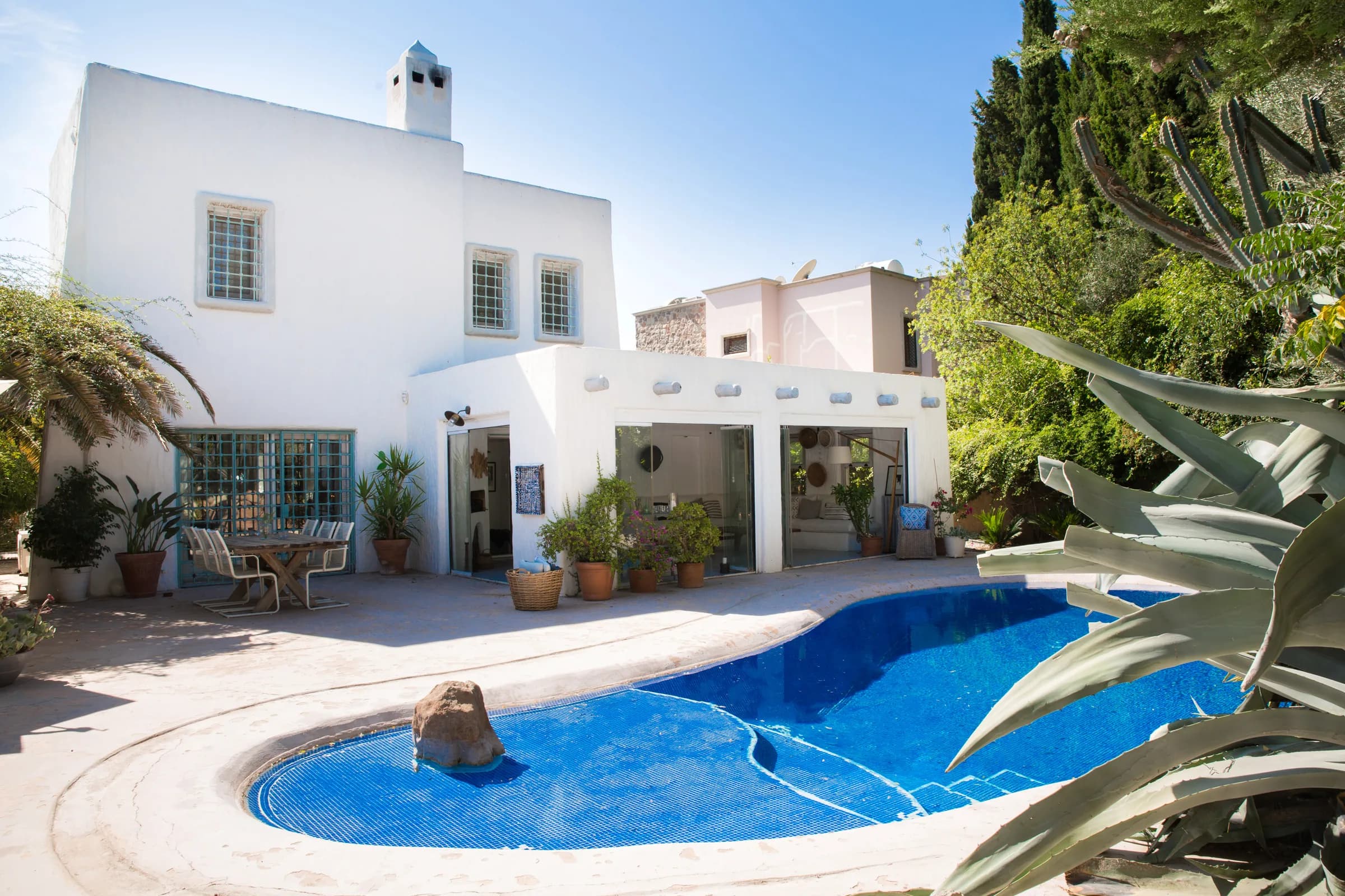 Bodrum Bitez Villa Tuna Yunan mimarili özel havuzlu villa