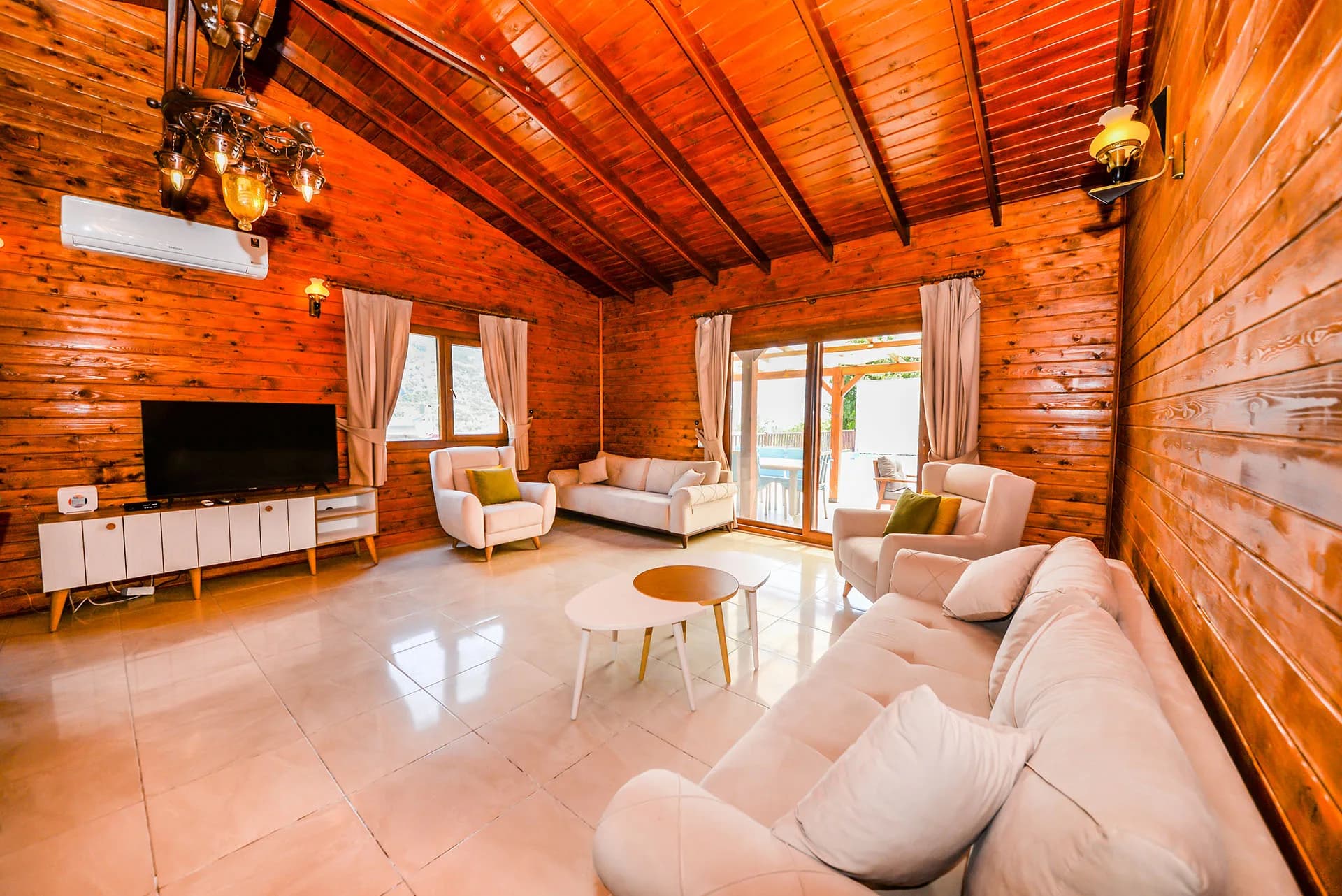 Kalkan İslamlar Villa Woody ahşap dizaynlı özel havuzlu villa galeri gorseli 2