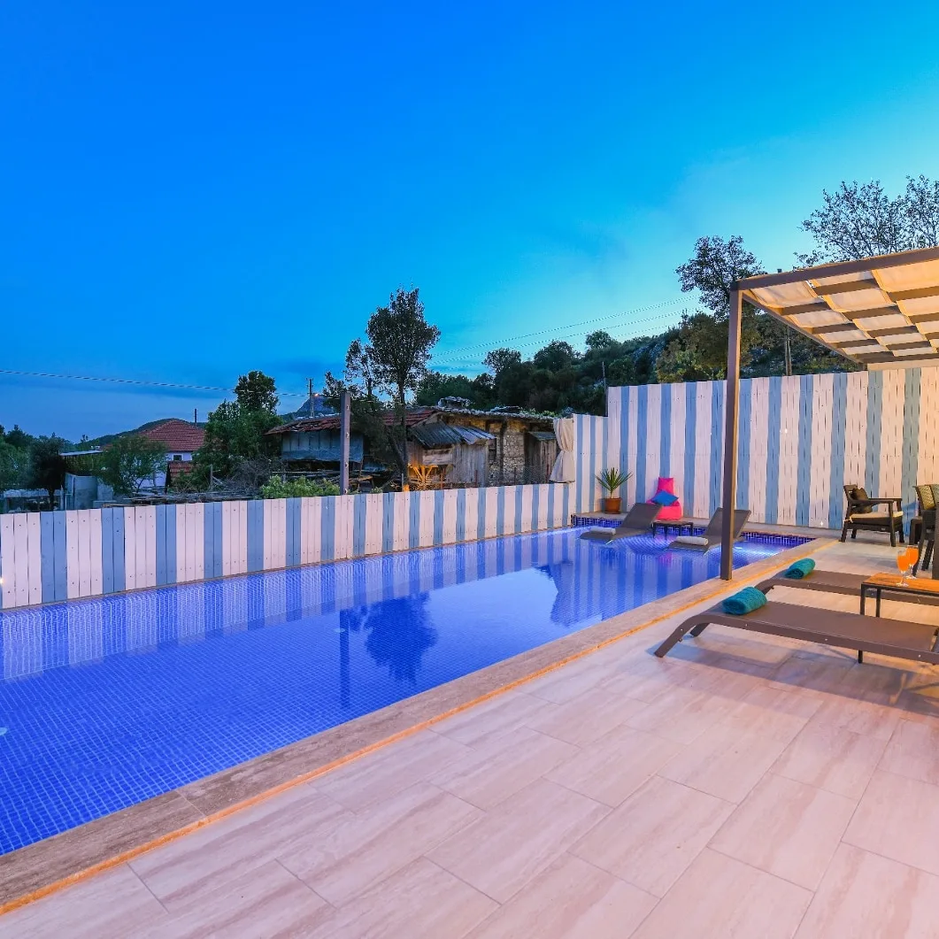 Kalkan İkizce Villa Barış özel havuzlu ekonomik villa