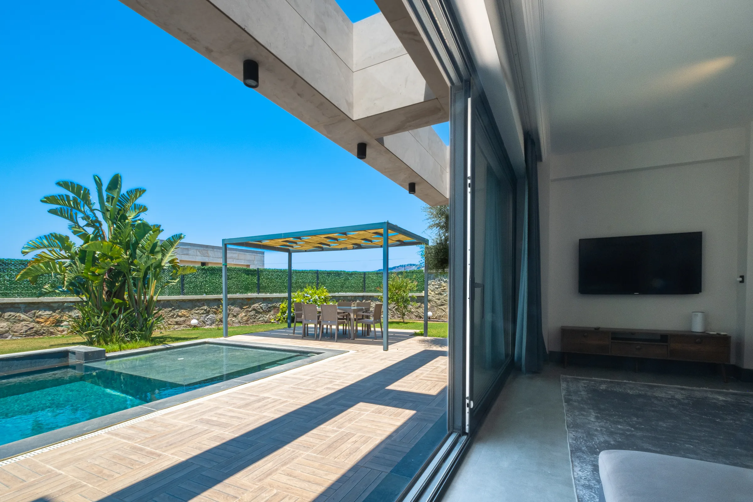 Bodrum Gümüşlük Villa Brakte özel havuzlu bahçeli villa