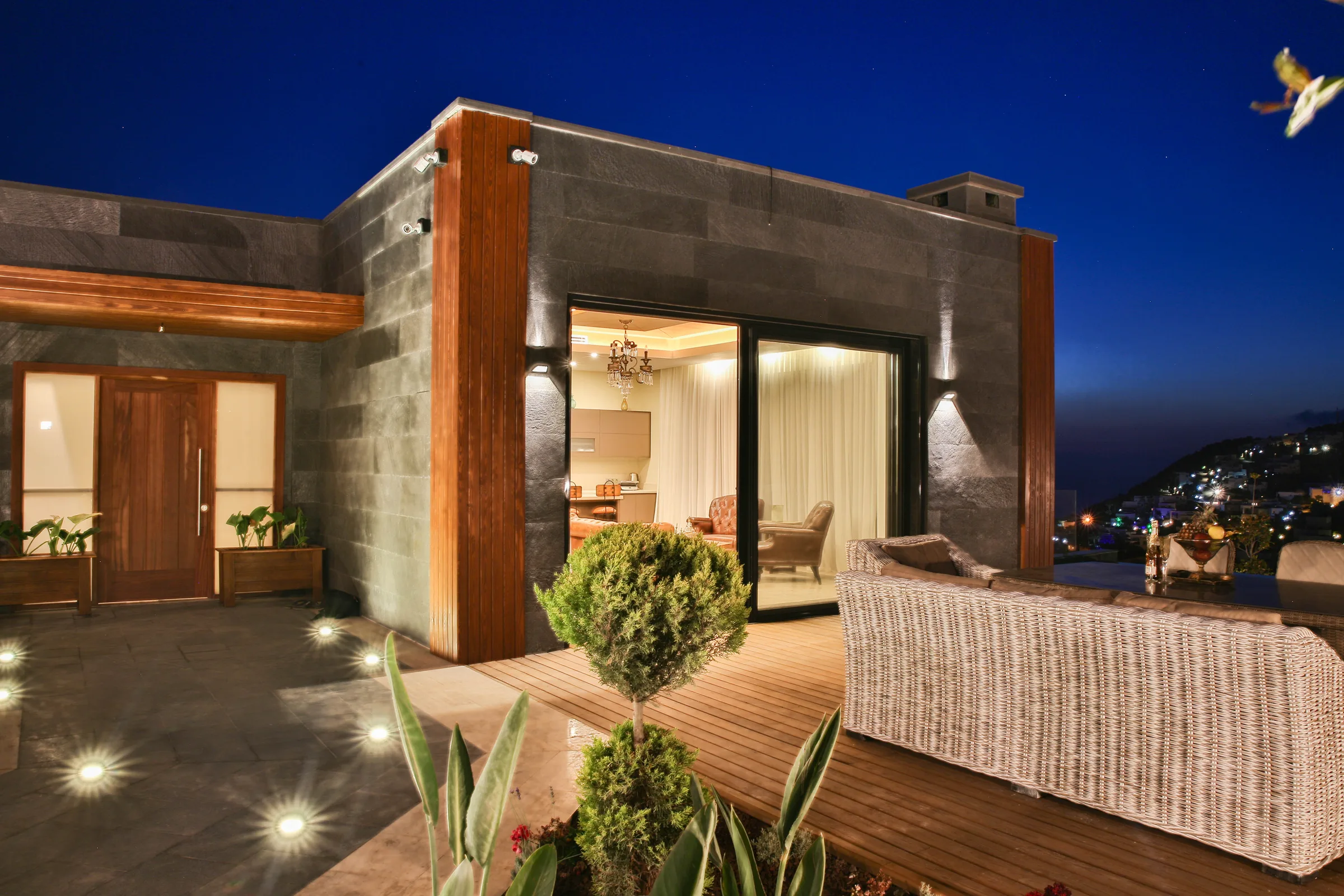 Bodrum Yalıkavak Villa Calista deniz manzaralı ultra lüks villa görünümü