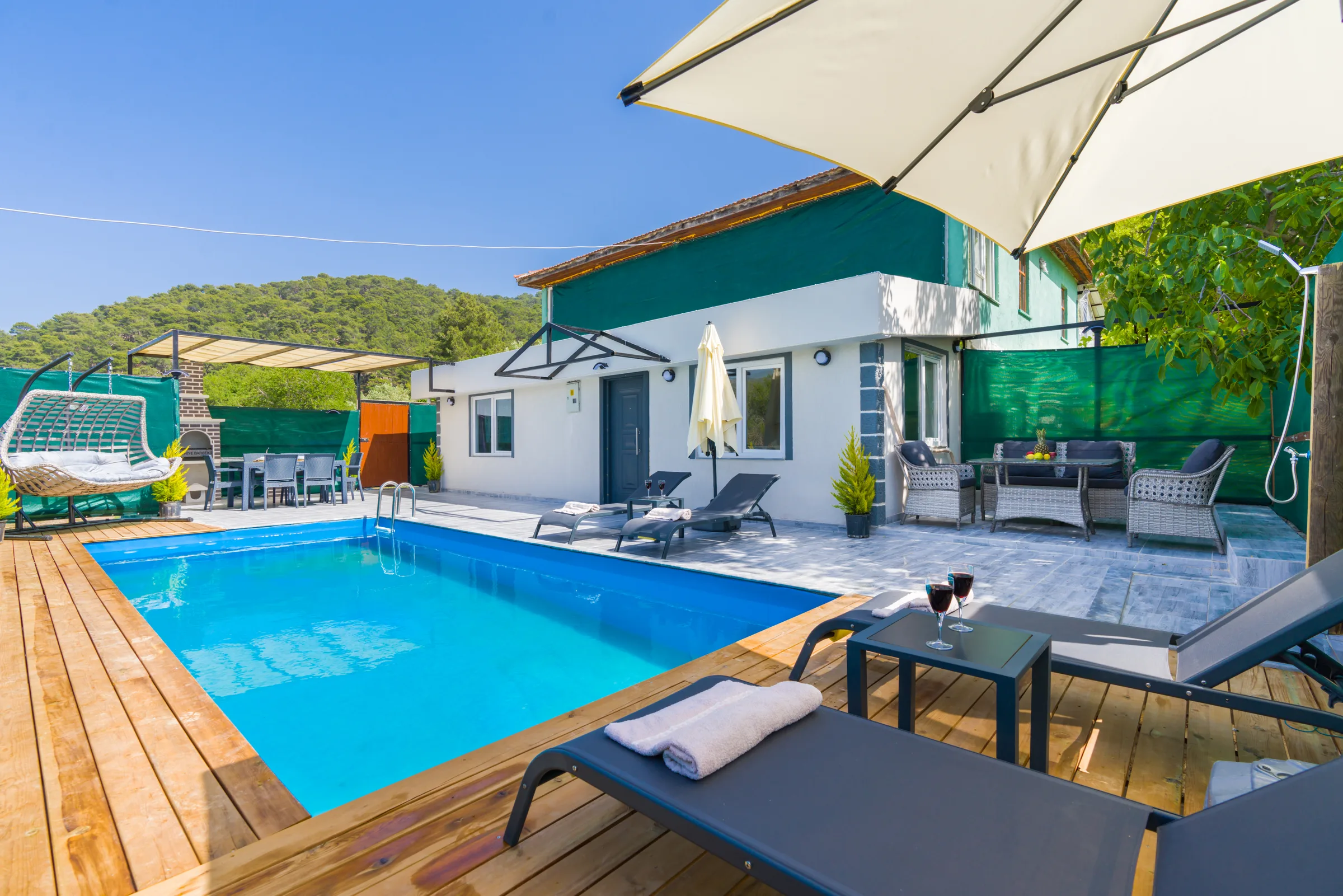 Kalkan Sarıbelen Villa Can Sarıbelen özel havuzlu lüks villa