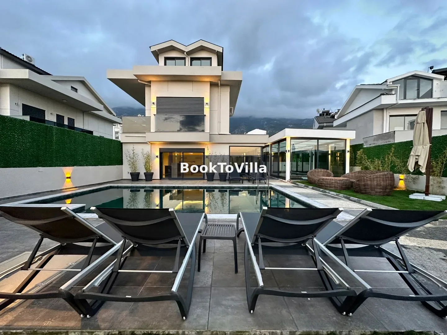 Fethiye Ölüdeniz Villa Emo Royal kapalı ısıtmalı havuzlu lüks villa