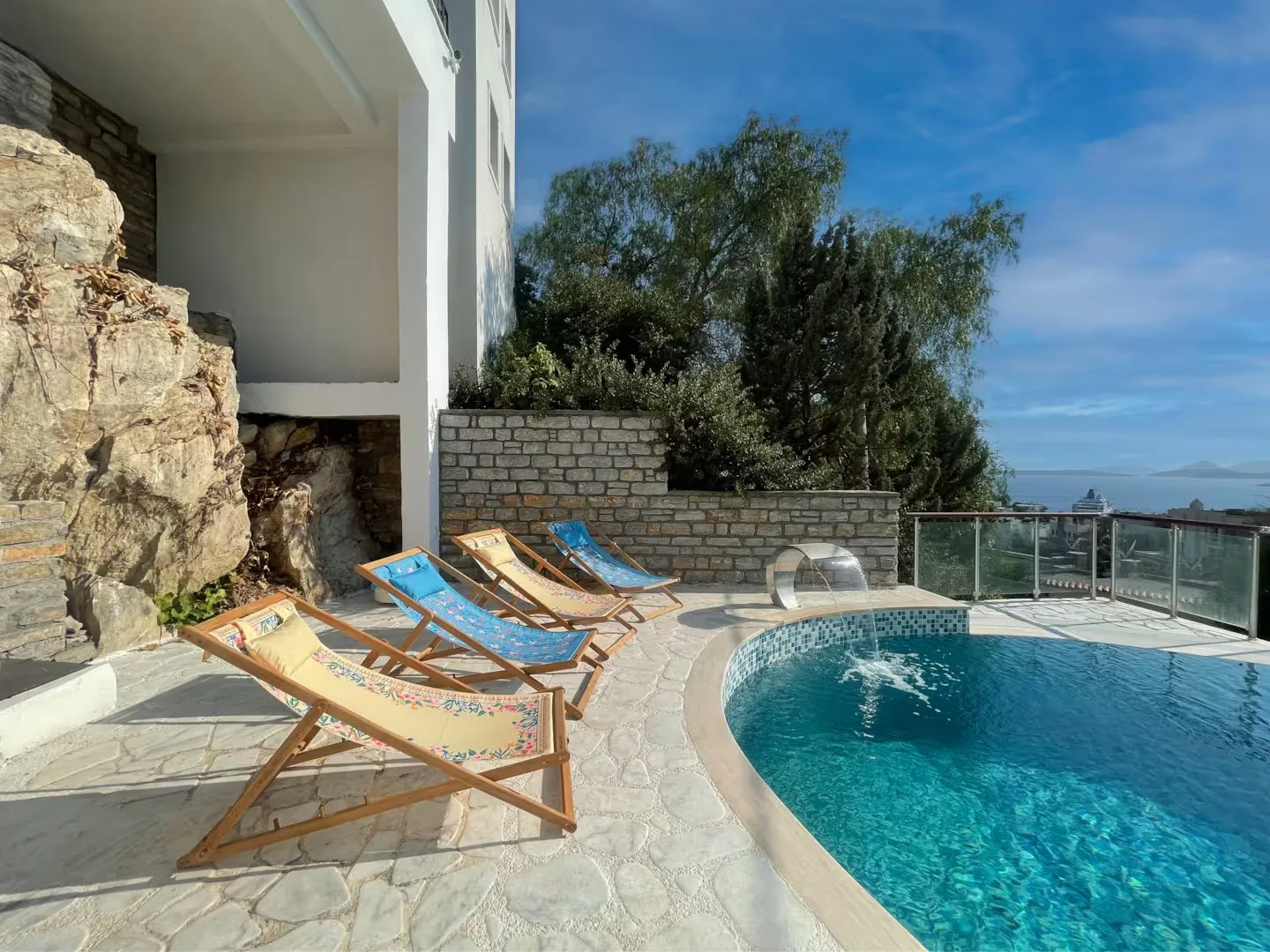 Bodrum Merkez Villa Esinti deniz manzaralı özel havuzlu villa