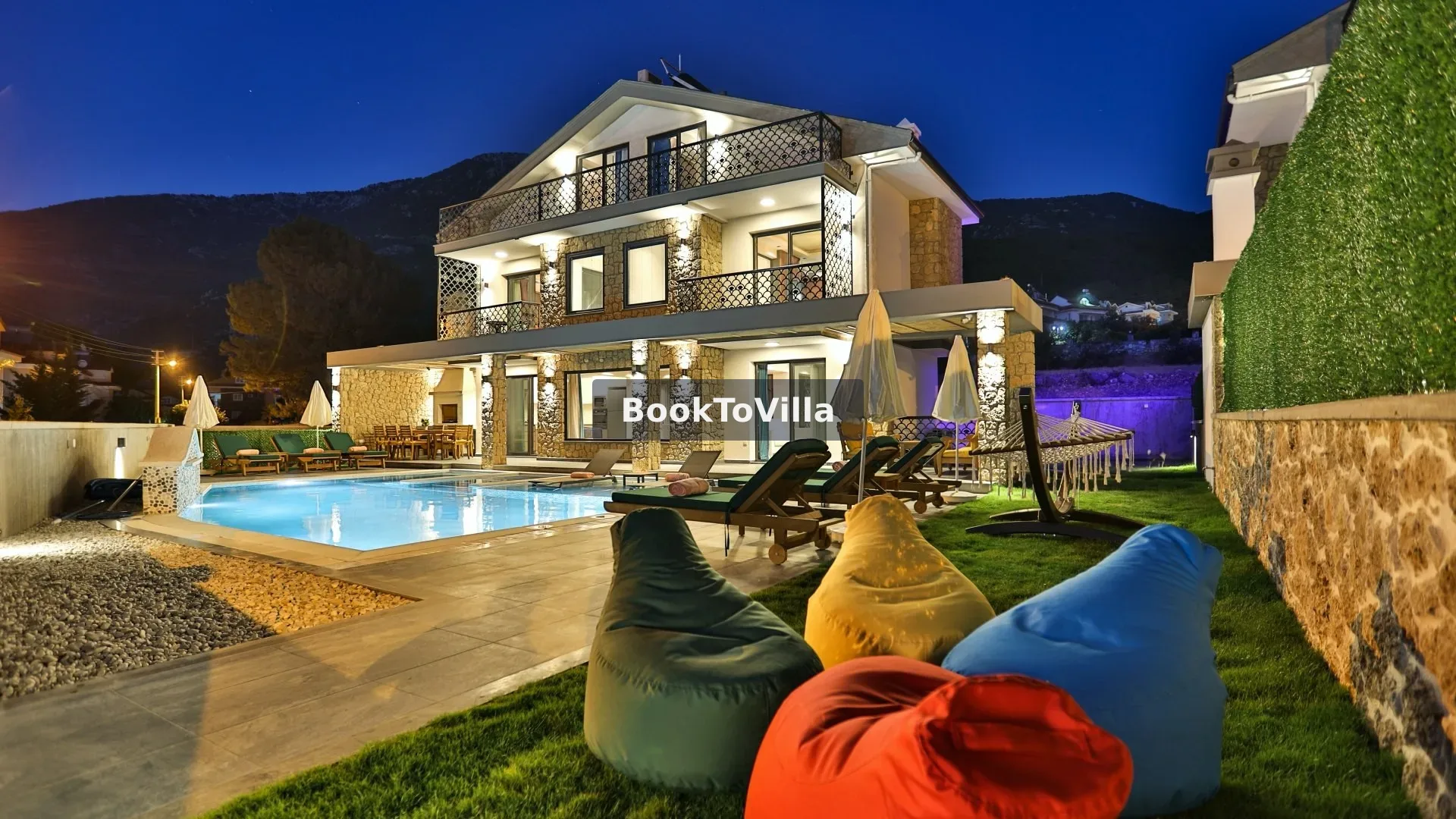 Fethiye Ovacık Villa Motto Duo jakuzili özel havuzlu lüks villa