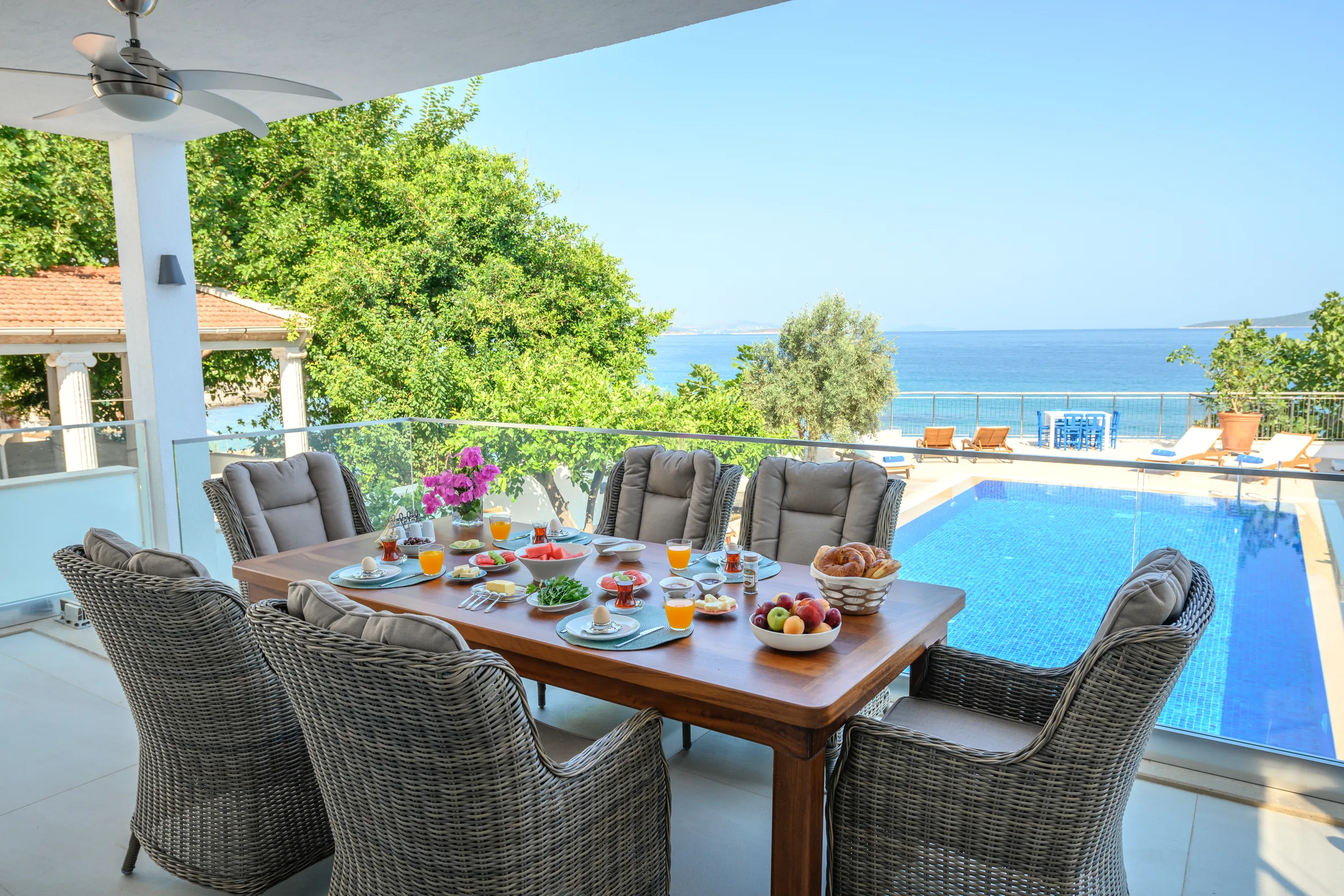 Bodrum Güvercinlik Villa Sahil denize sıfır özel havuzlu villa